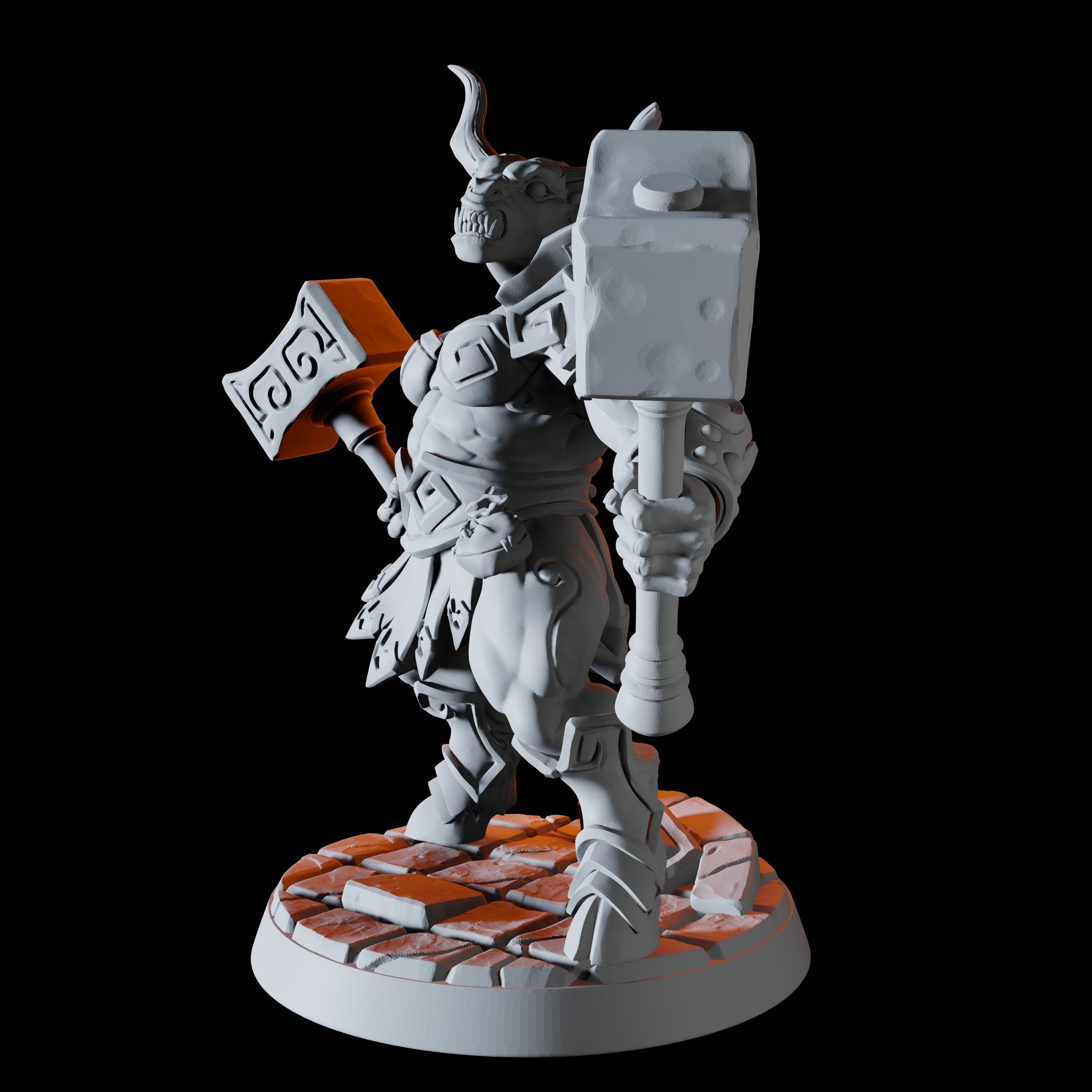 Minotaur Warrior E Miniature for Dungeons and Dragons, Pathfinder or other TTRPGs