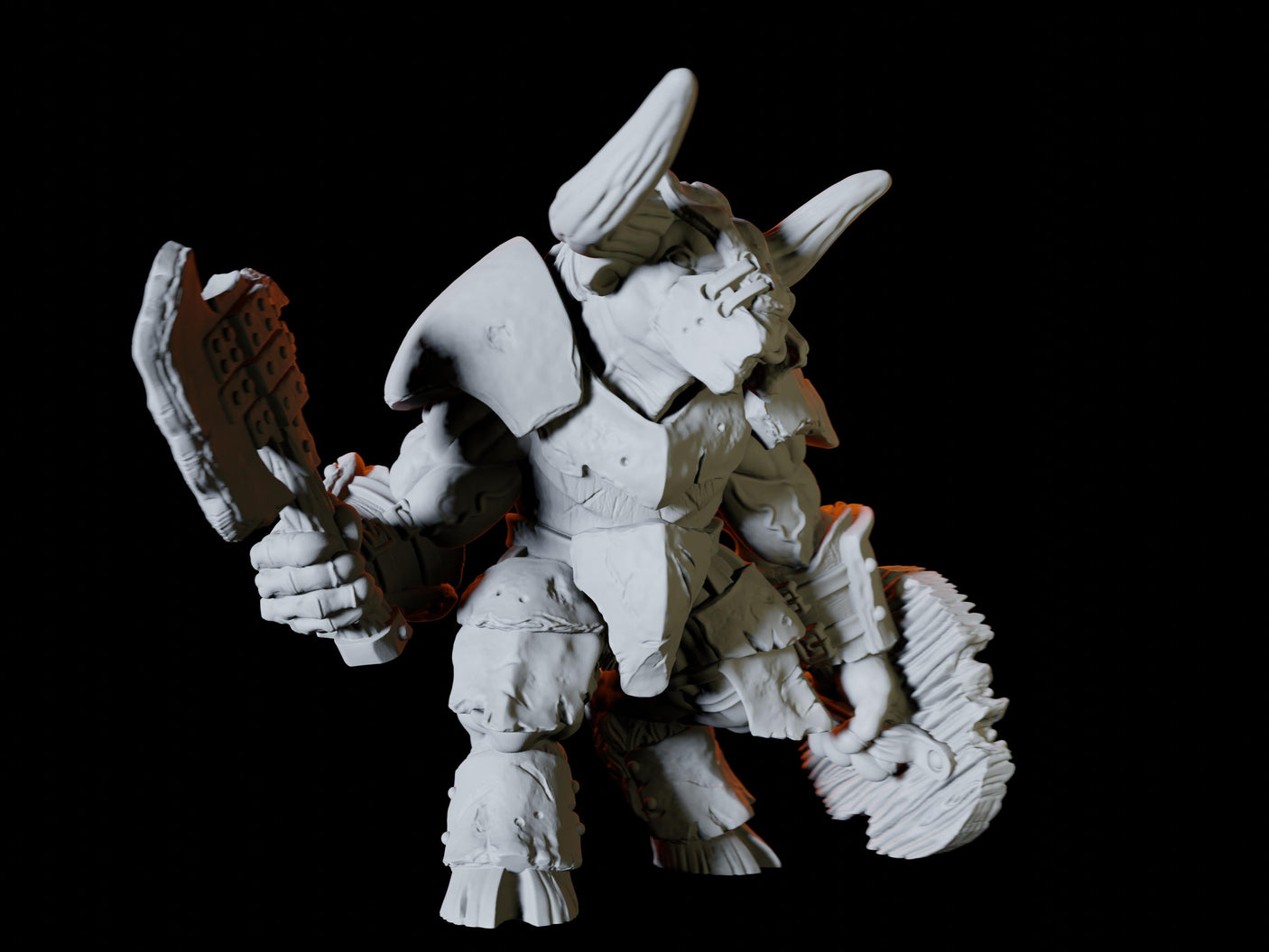 Minotaur with Axe and Shield Miniature for Dungeons and Dragons, Pathfinder or other TTRPGs