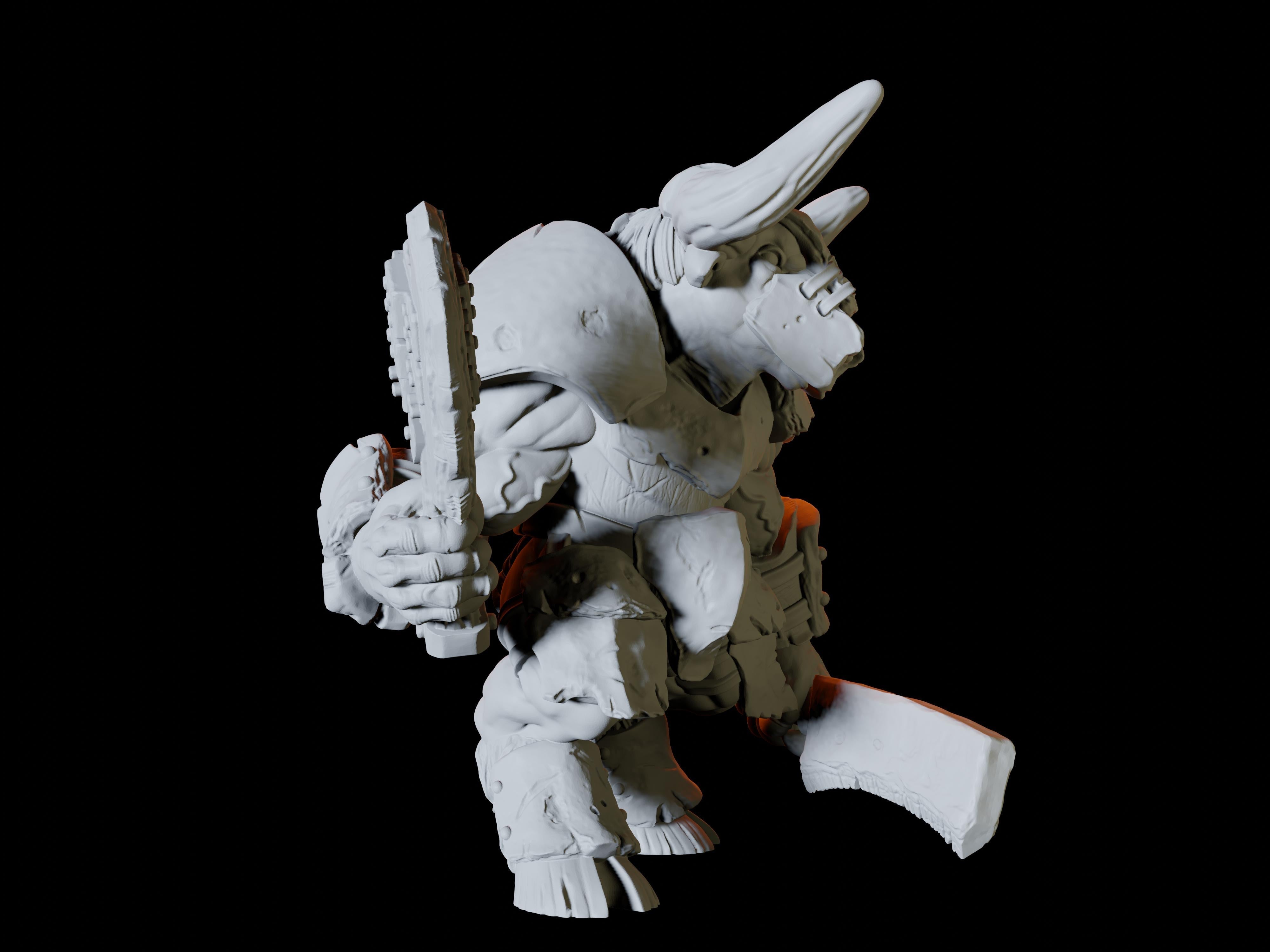 Minotaur with Axe and Sword Miniature for Dungeons and Dragons, Pathfinder or other TTRPGs