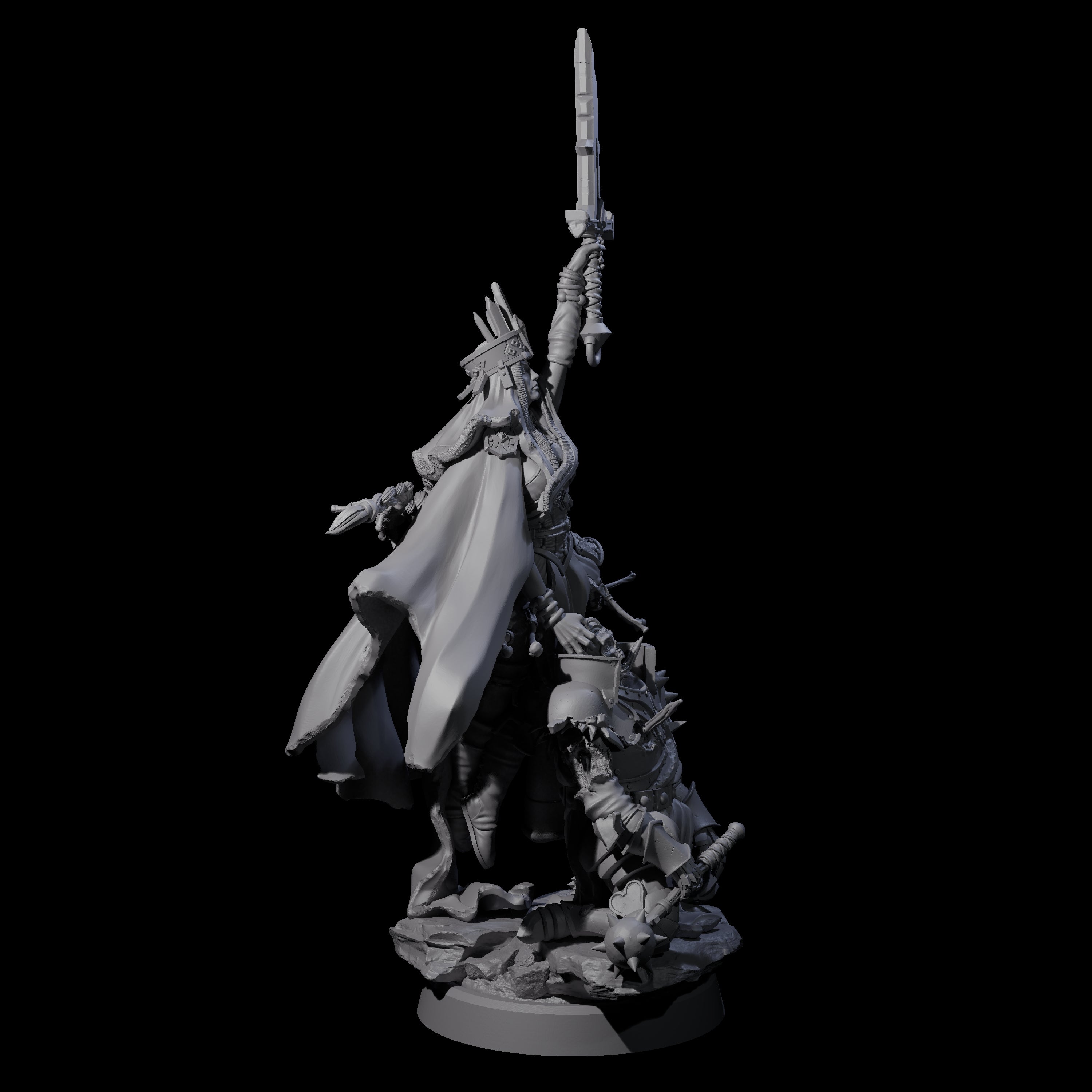 Mistress of the Undead Miniature for Dungeons and Dragons, Pathfinder or other TTRPGs