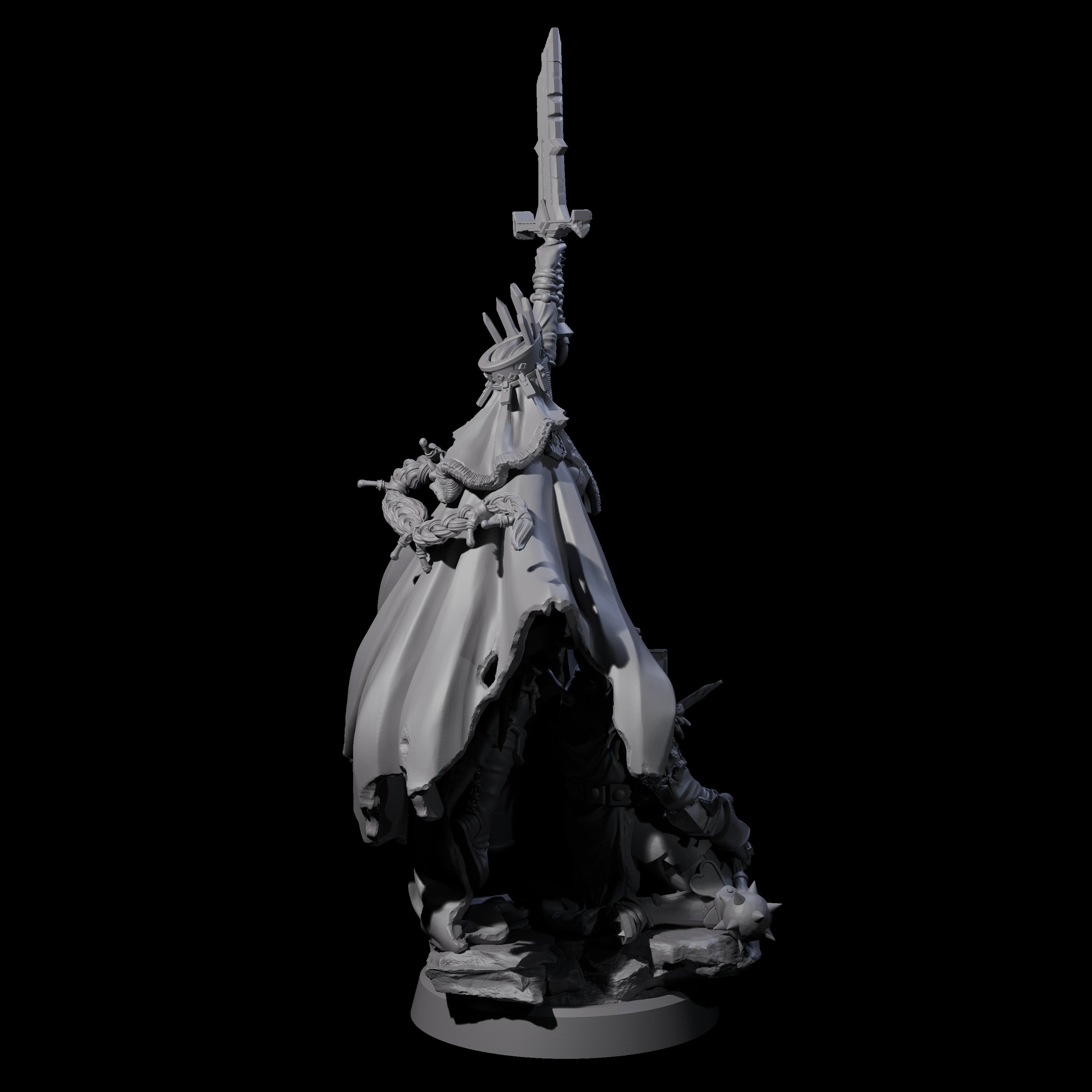 Mistress of the Undead Miniature for Dungeons and Dragons, Pathfinder or other TTRPGs