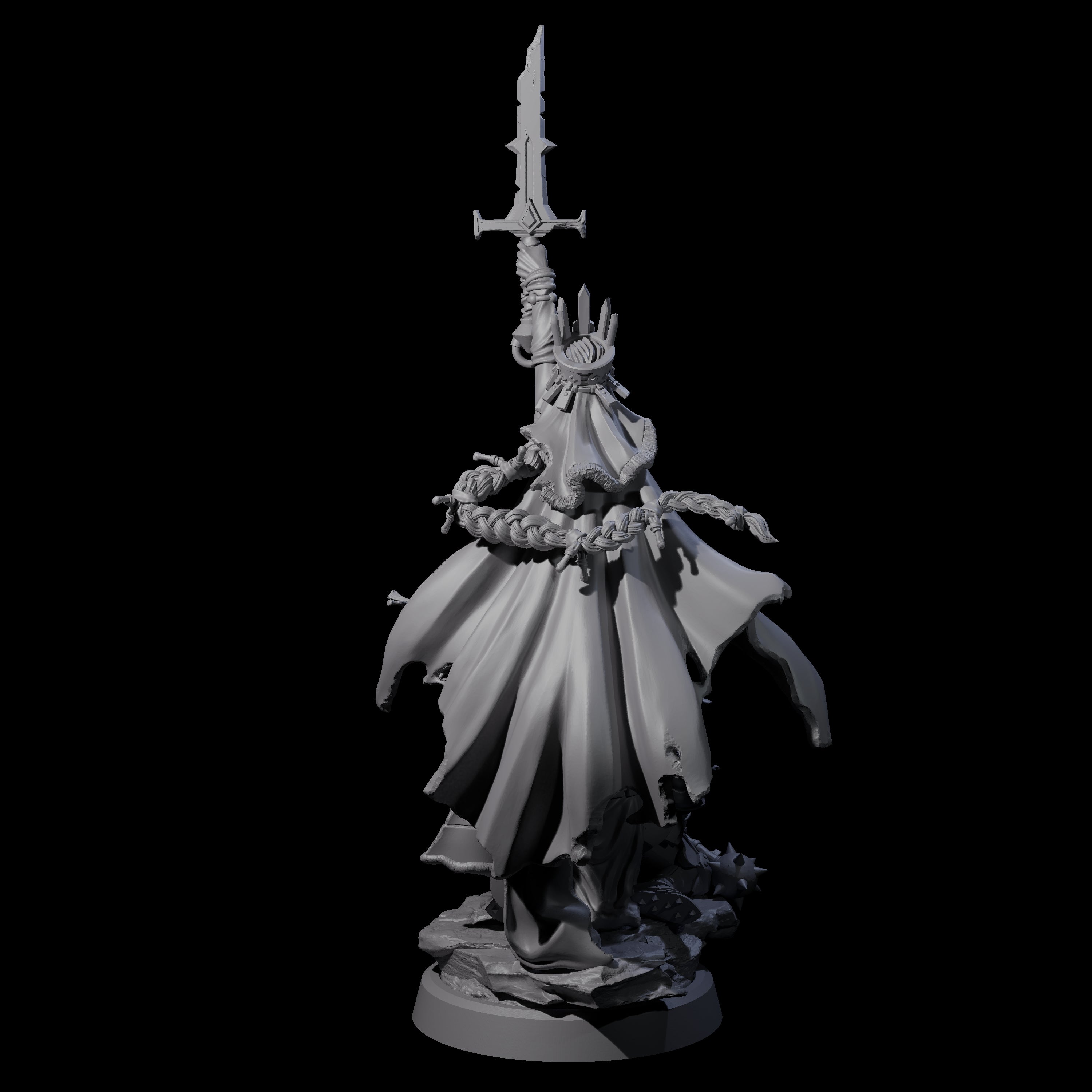 Mistress of the Undead Miniature for Dungeons and Dragons, Pathfinder or other TTRPGs