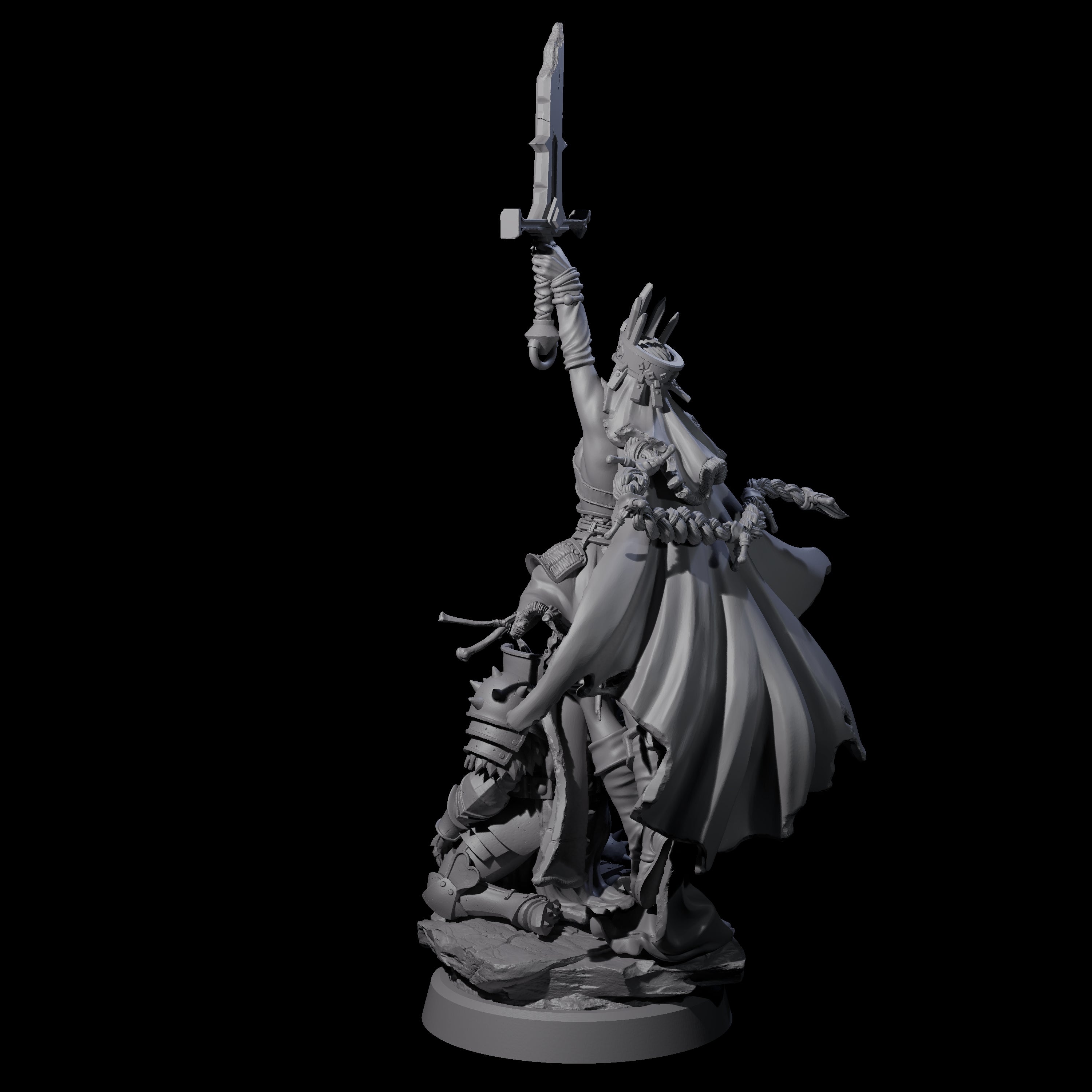 Mistress of the Undead Miniature for Dungeons and Dragons, Pathfinder or other TTRPGs