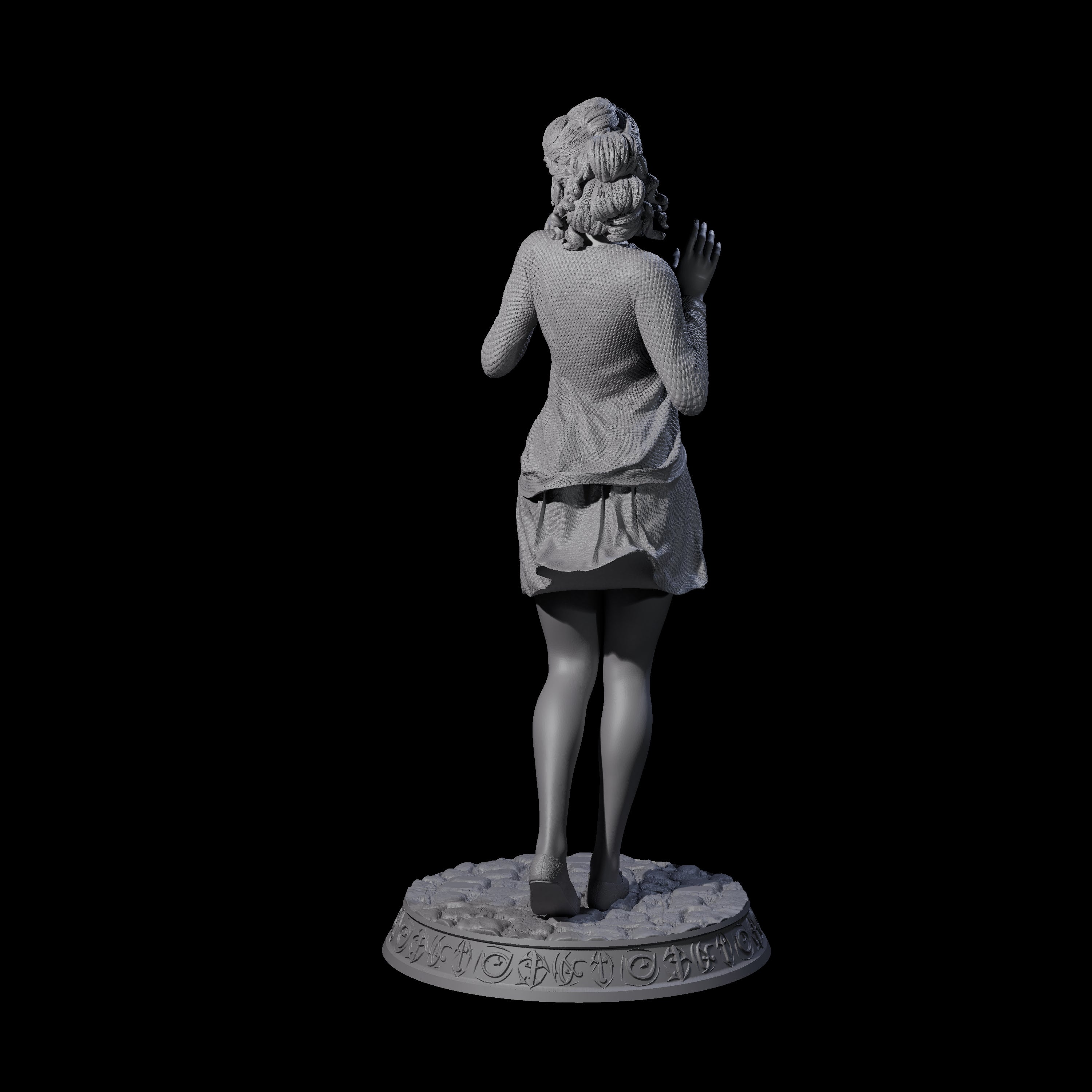 Misty - Concerned Heroine Miniature for Dungeons and Dragons, Pathfinder or other TTRPGs