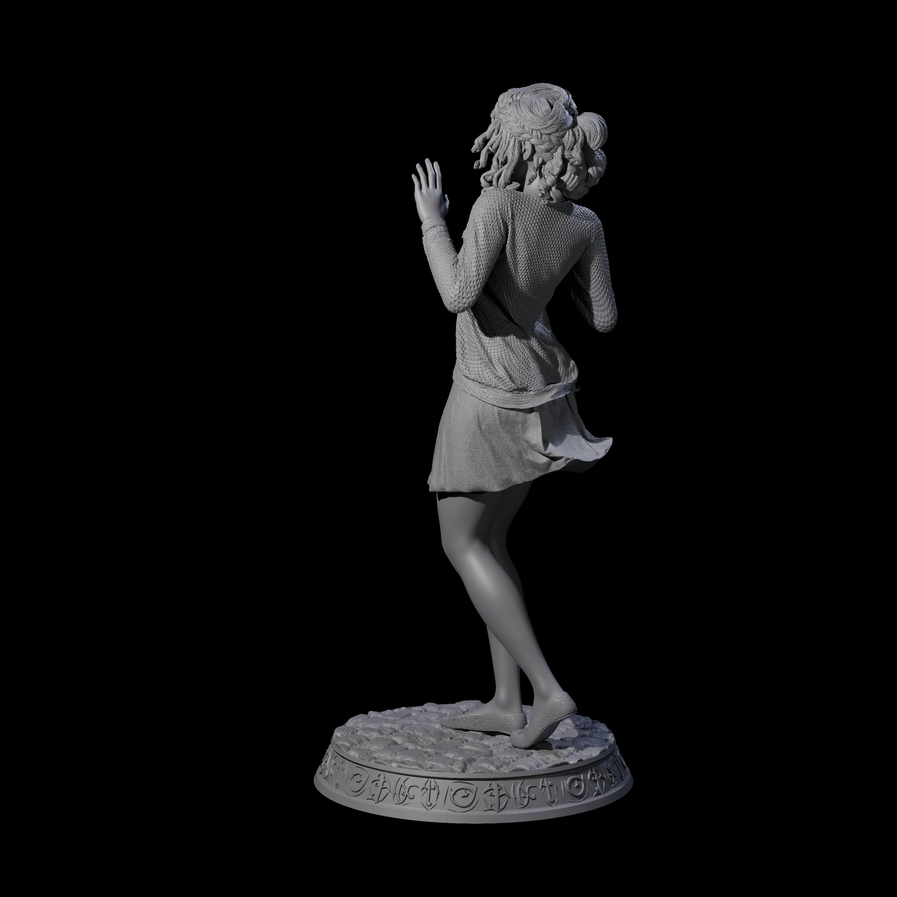 Misty - Concerned Heroine Miniature for Dungeons and Dragons, Pathfinder or other TTRPGs