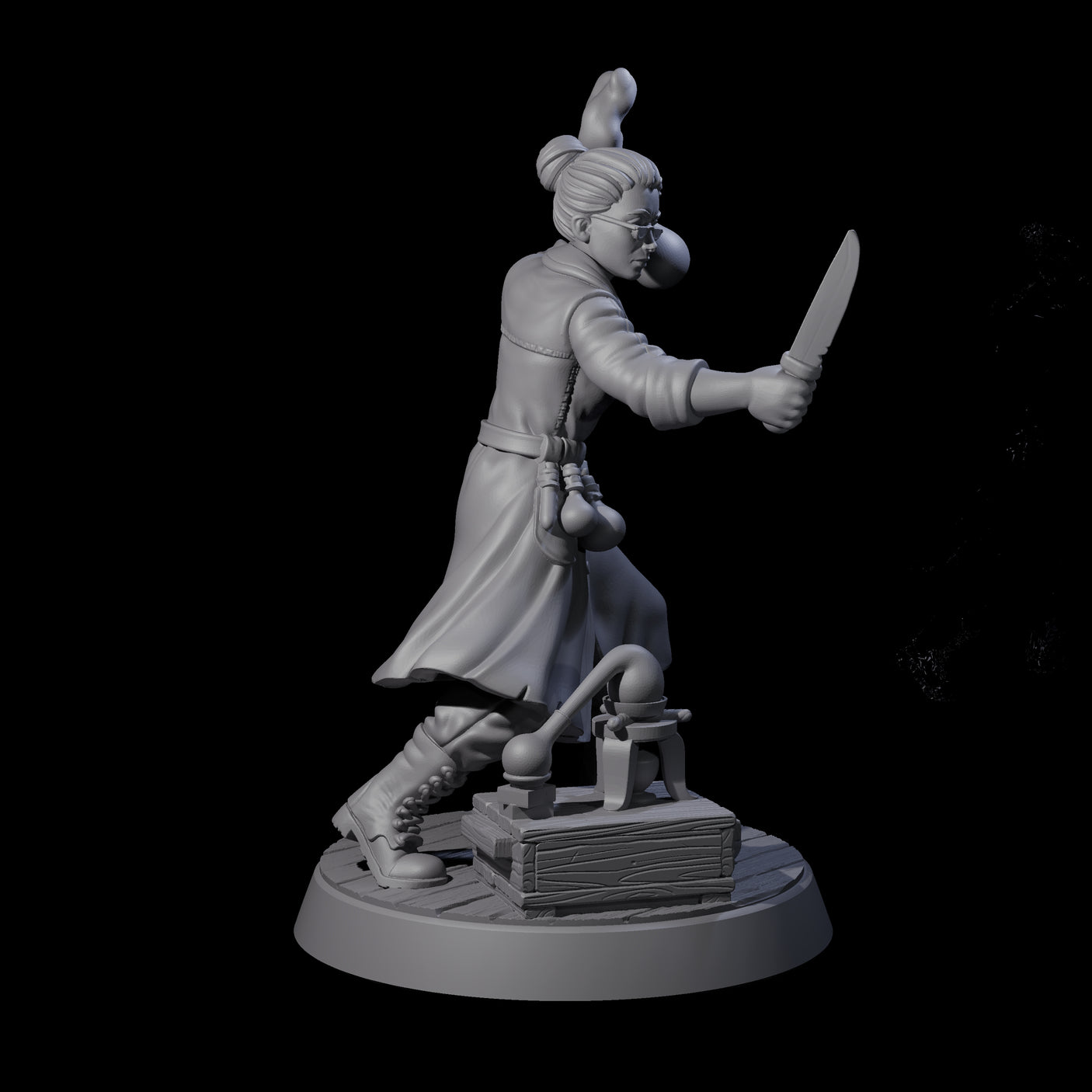 Mixing A Brew Human Investigator Miniature for Dungeons and Dragons, Pathfinder or other TTRPGs