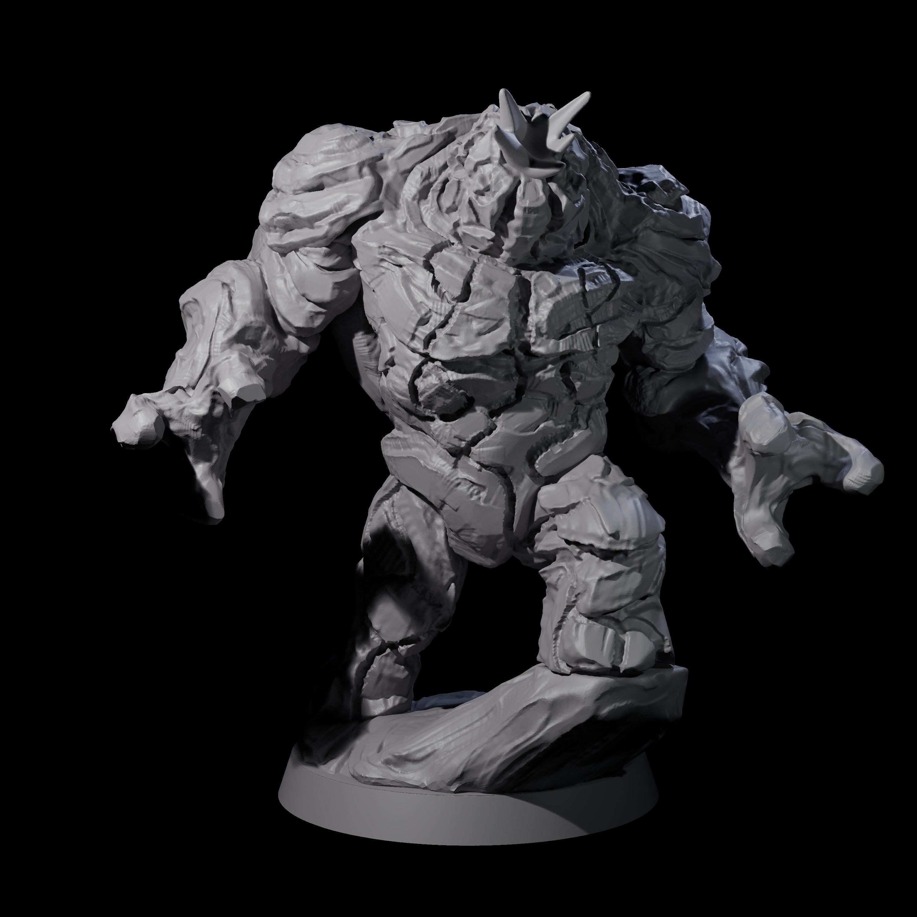 Molten Fire Elemental Vulcanite A Miniature for Dungeons and Dragons, Pathfinder or other TTRPGs