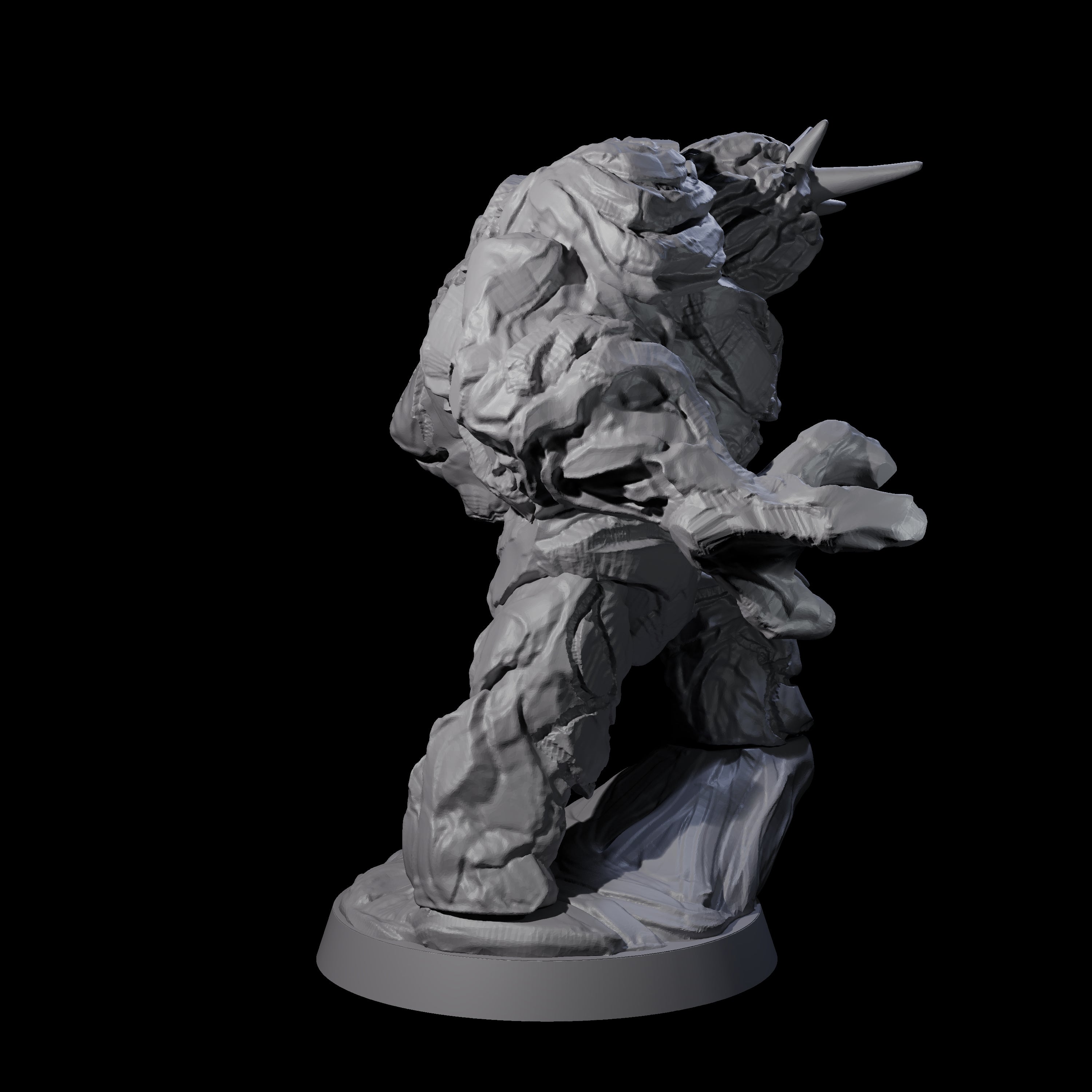 Molten Fire Elemental Vulcanite A Miniature for Dungeons and Dragons, Pathfinder or other TTRPGs