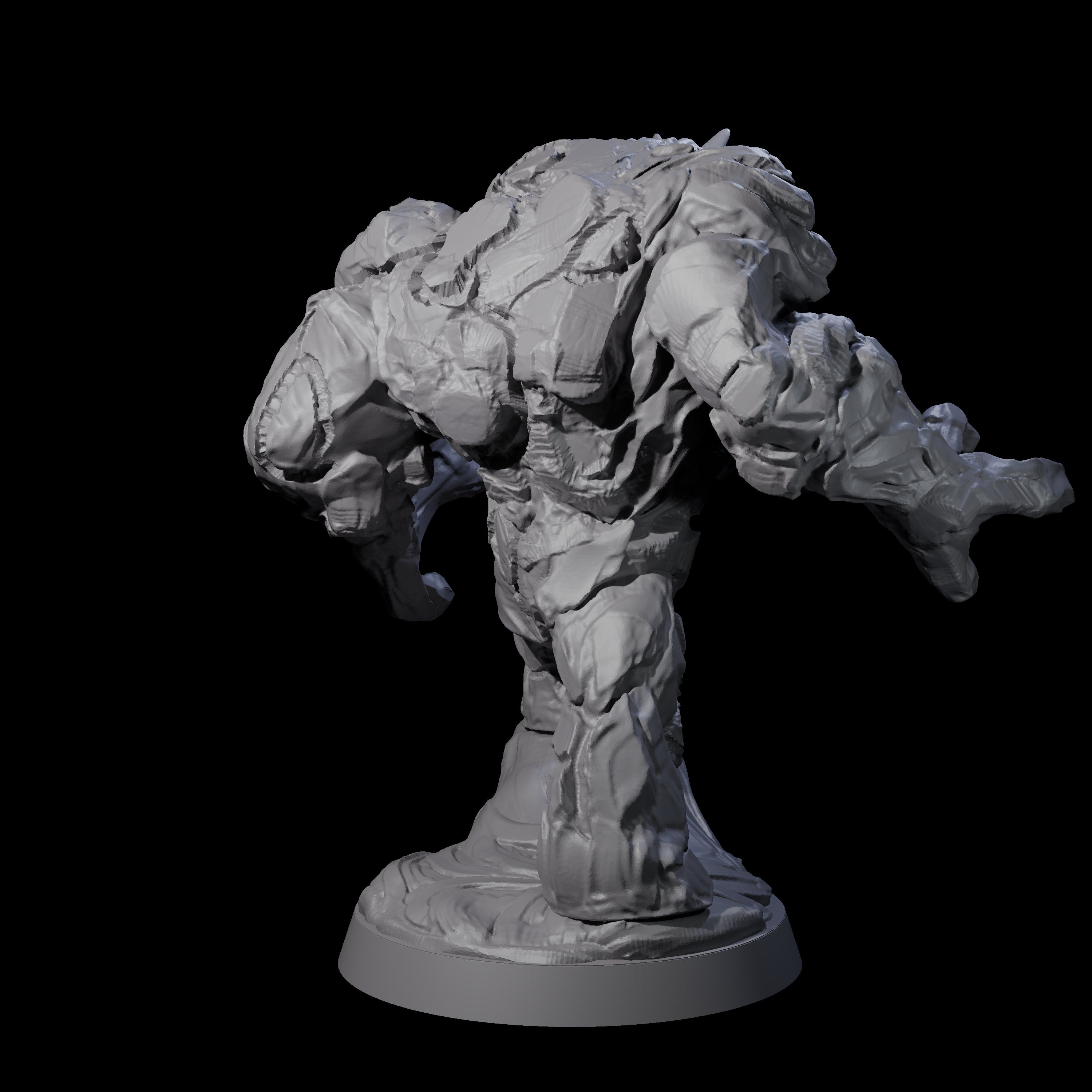 Molten Fire Elemental Vulcanite A Miniature for Dungeons and Dragons, Pathfinder or other TTRPGs