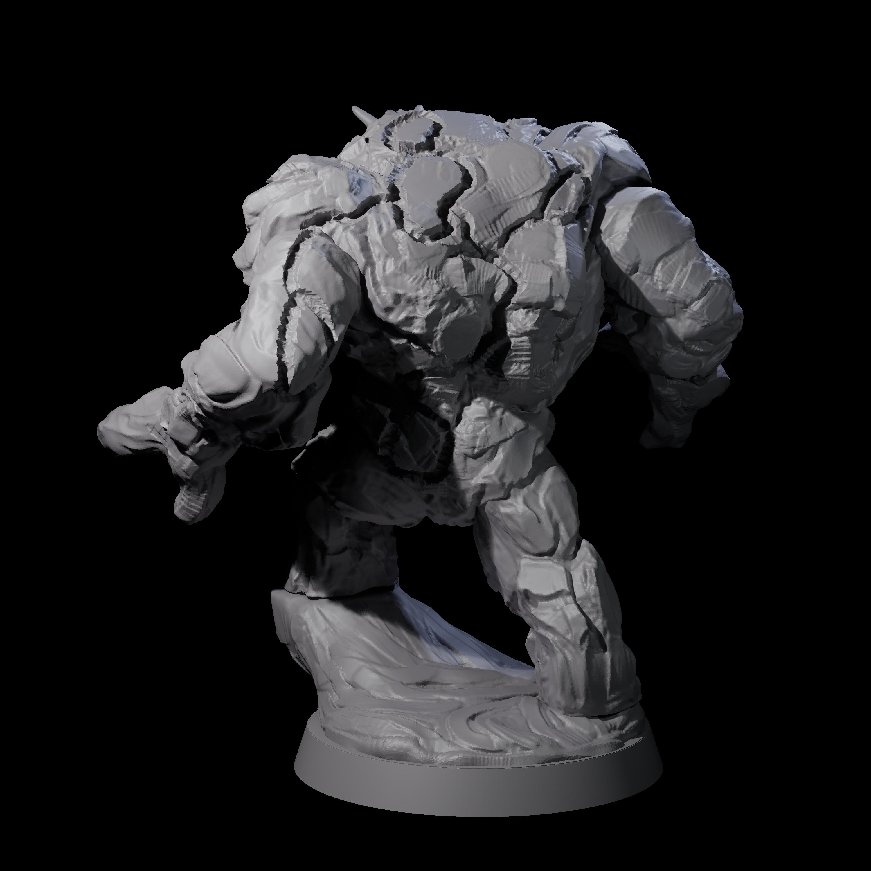 Molten Fire Elemental Vulcanite A Miniature for Dungeons and Dragons, Pathfinder or other TTRPGs