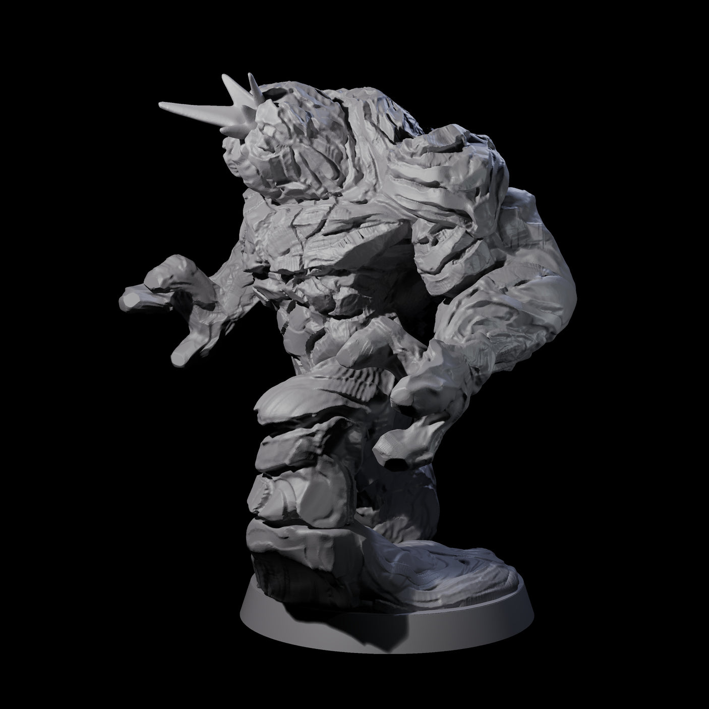 Molten Fire Elemental Vulcanite A Miniature for Dungeons and Dragons, Pathfinder or other TTRPGs