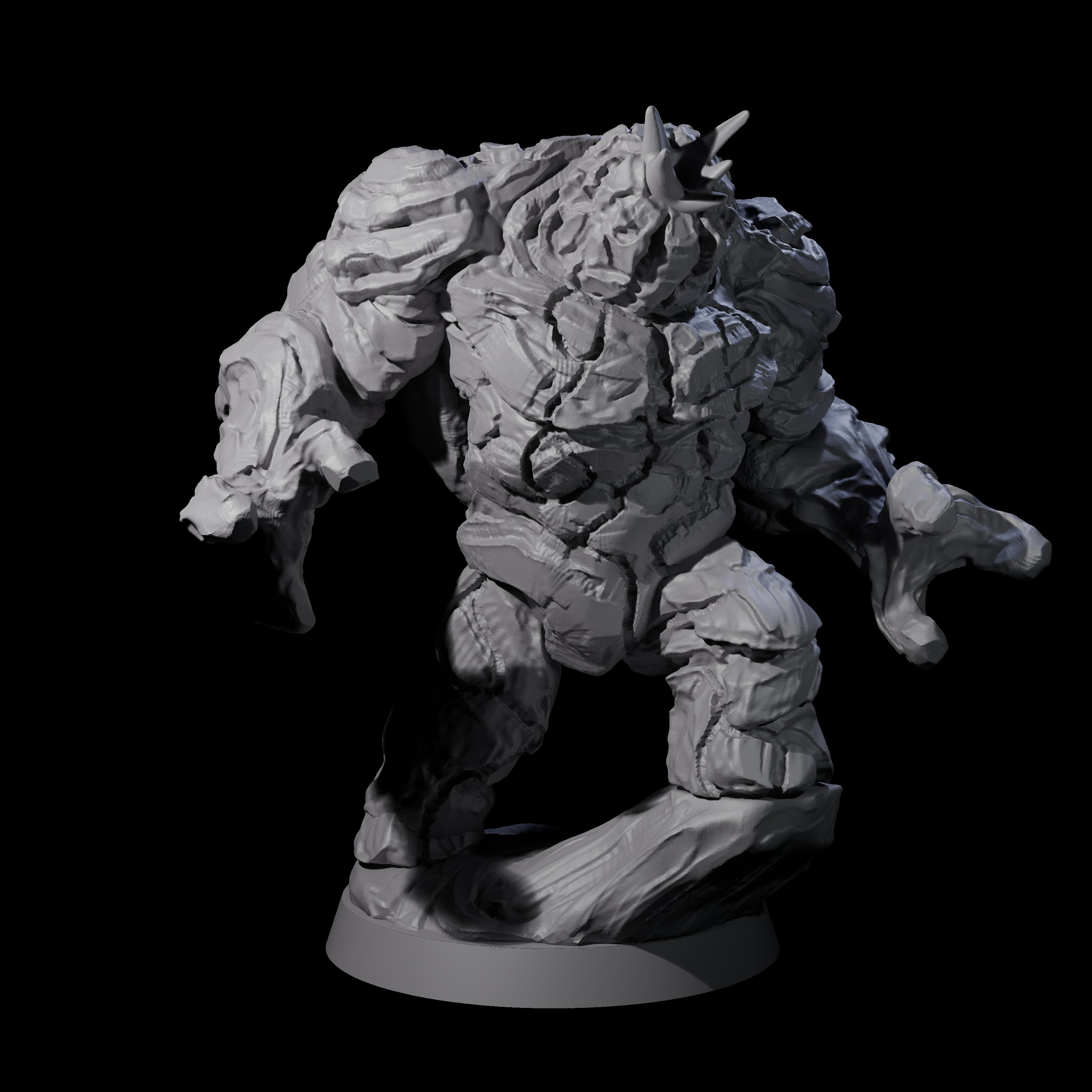 Molten Fire Elemental Vulcanite A Miniature for Dungeons and Dragons, Pathfinder or other TTRPGs