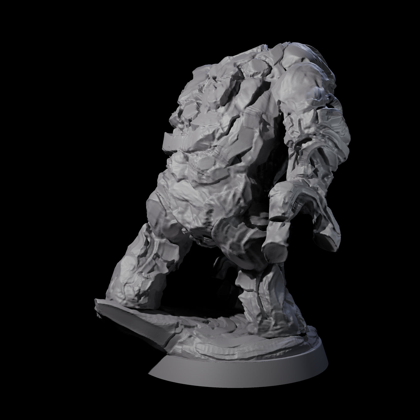 Molten Fire Elemental Vulcanite B Miniature for Dungeons and Dragons, Pathfinder or other TTRPGs