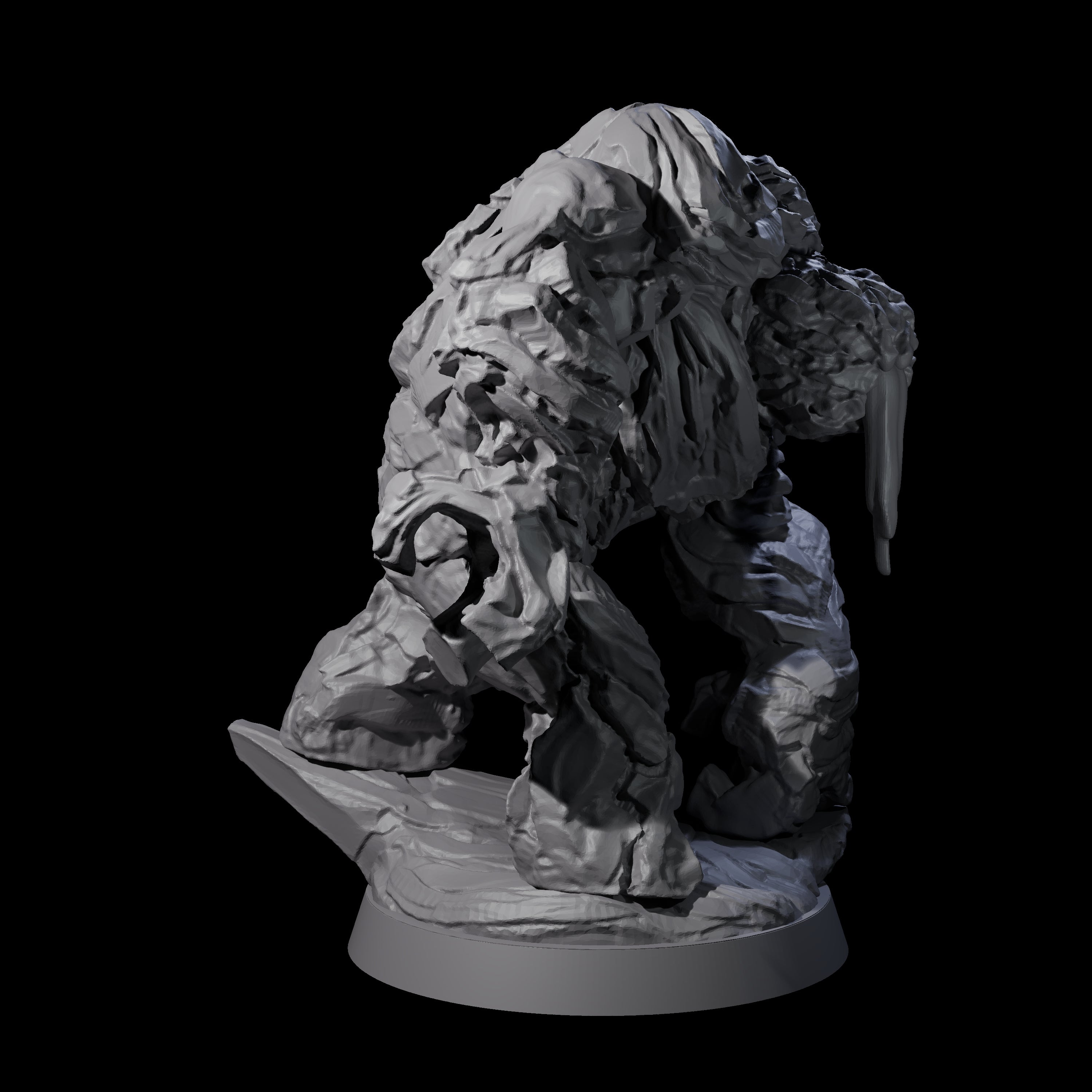 Molten Fire Elemental Vulcanite B Miniature for Dungeons and Dragons, Pathfinder or other TTRPGs