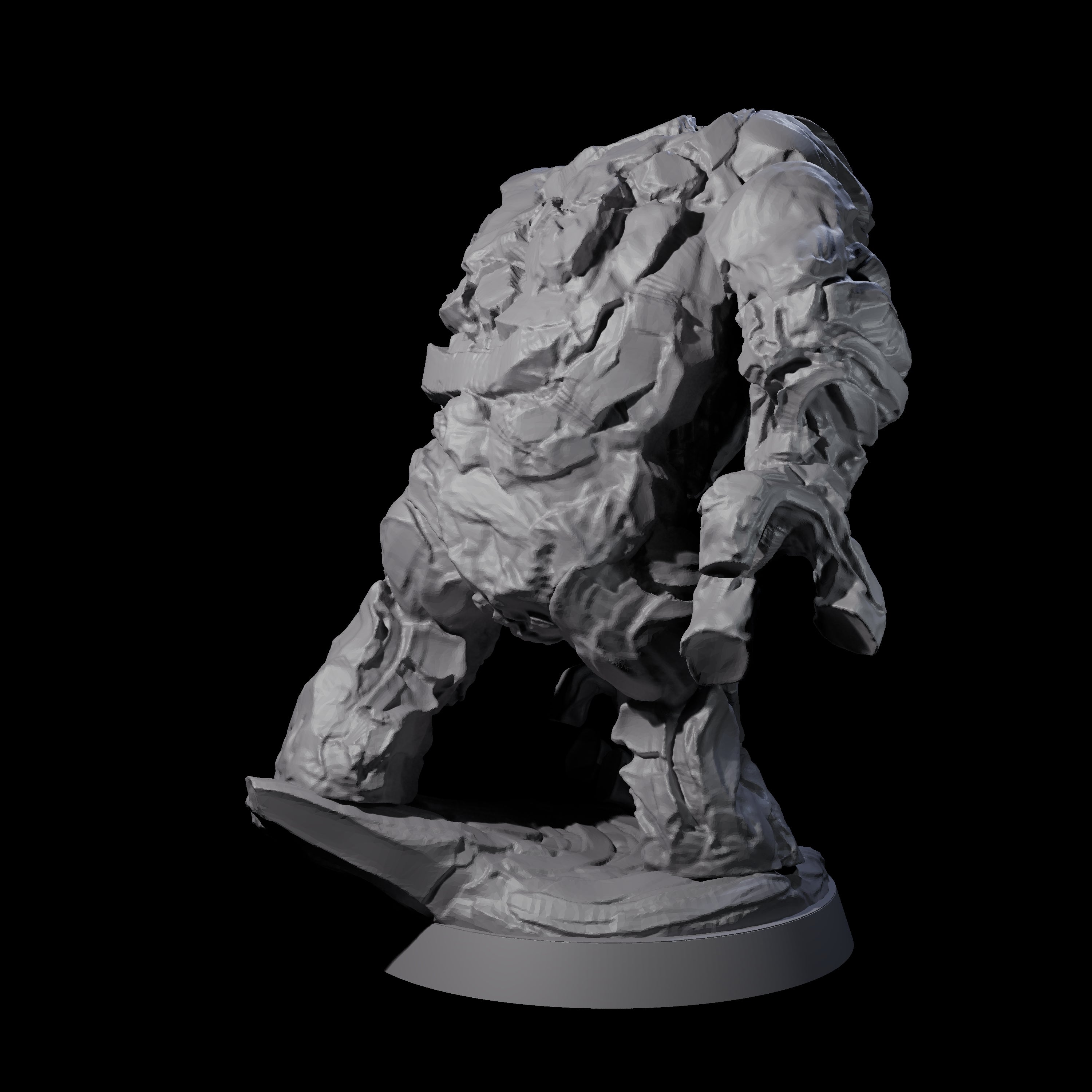 Molten Fire Elemental Vulcanite B Miniature for Dungeons and Dragons, Pathfinder or other TTRPGs