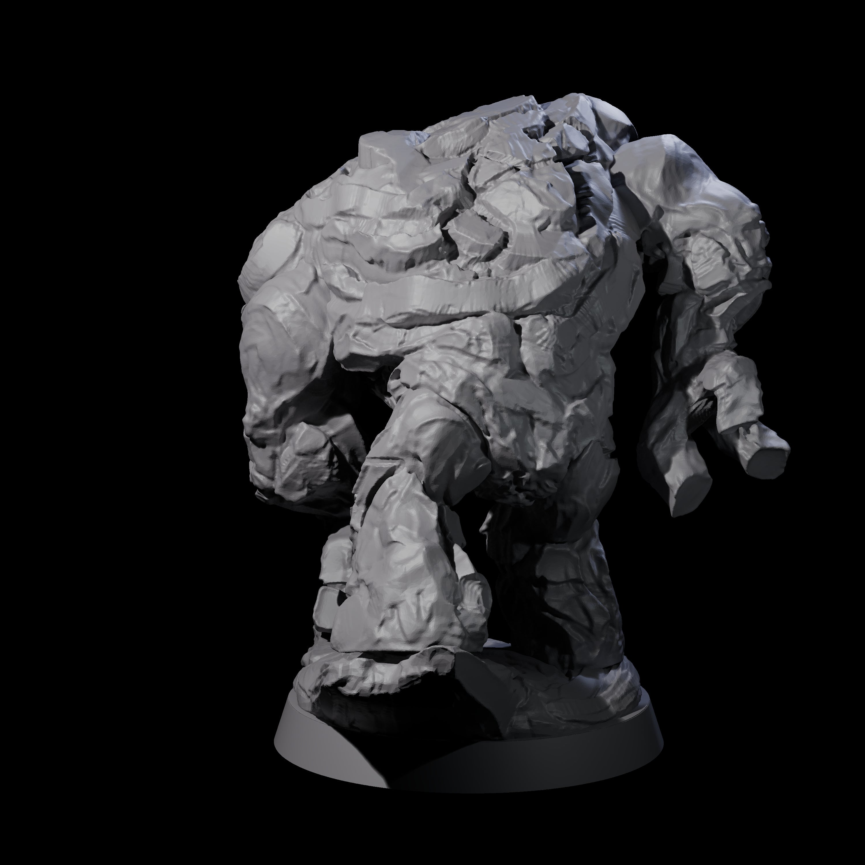 Molten Fire Elemental Vulcanite B Miniature for Dungeons and Dragons, Pathfinder or other TTRPGs