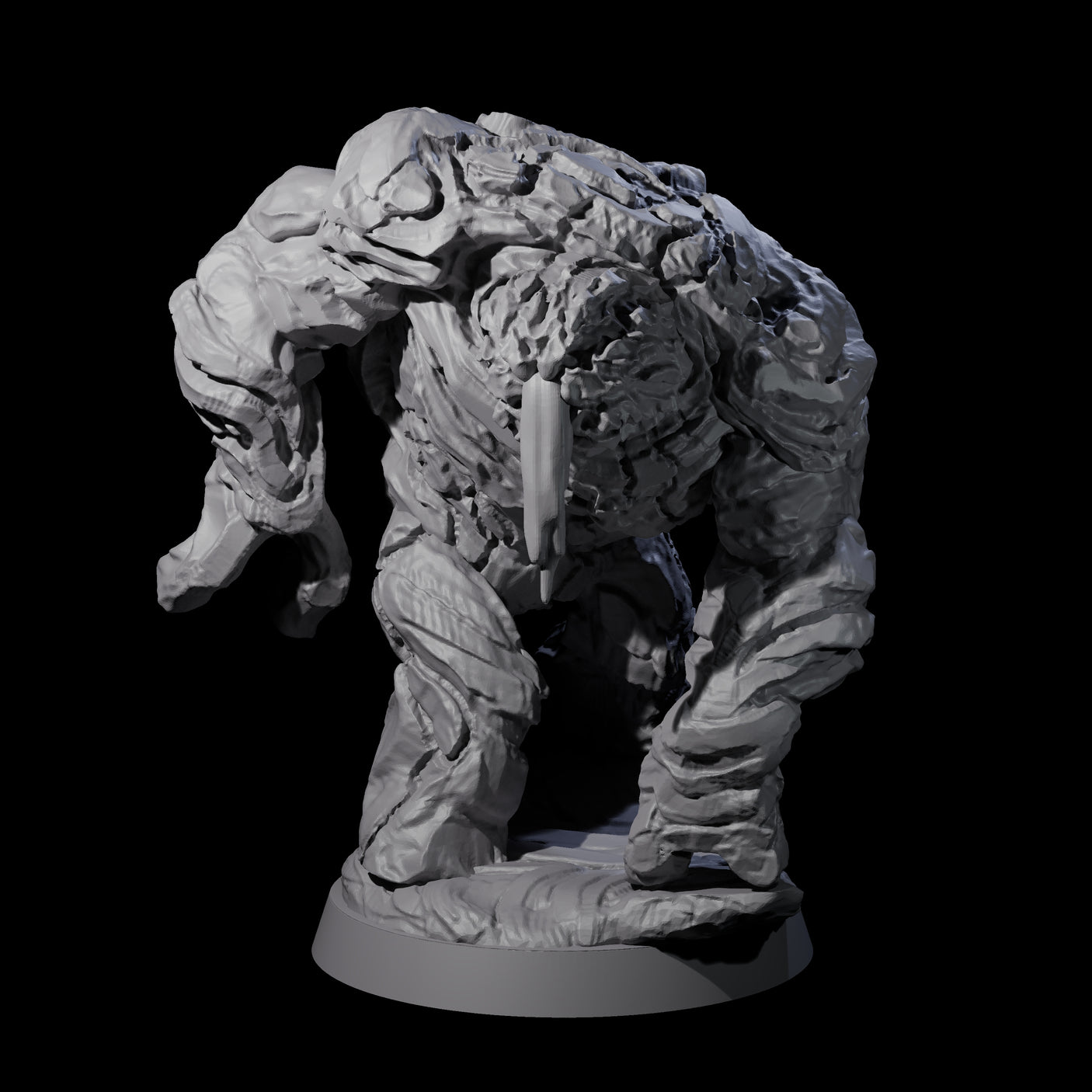 Molten Fire Elemental Vulcanite B Miniature for Dungeons and Dragons, Pathfinder or other TTRPGs