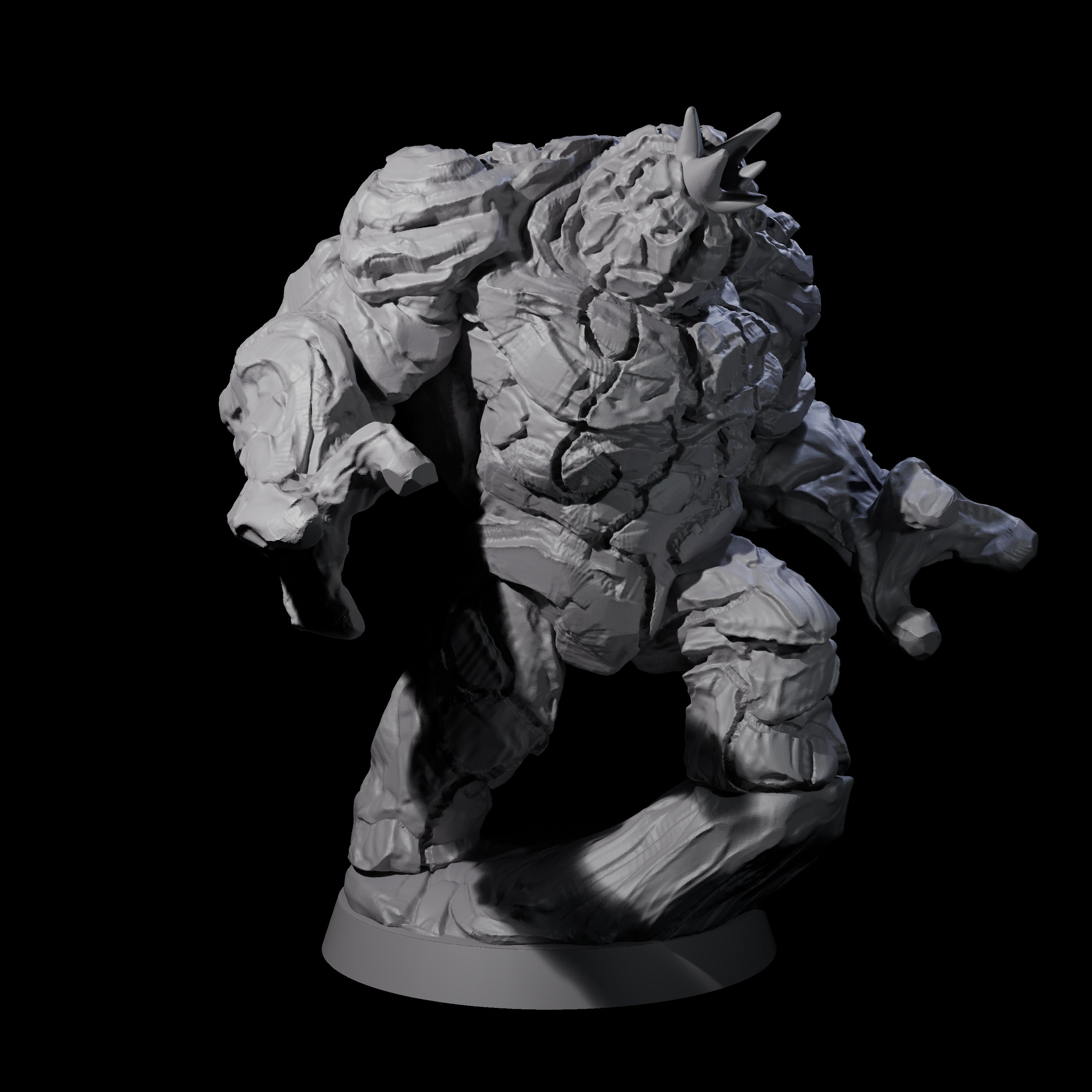 Molten Fire Elemental Vulcanites Miniature for Dungeons and Dragons, Pathfinder or other TTRPGs