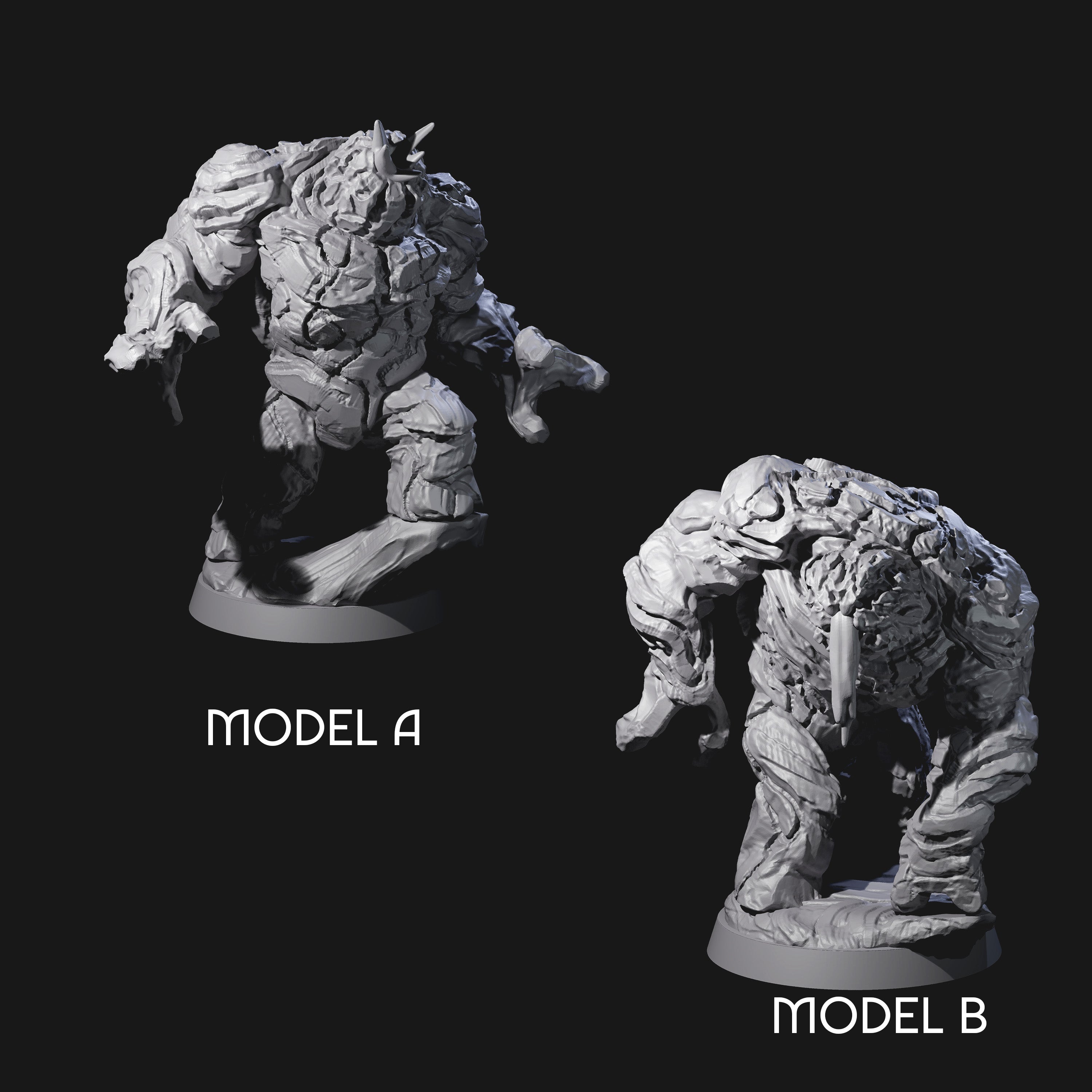 Molten Fire Elemental Vulcanites Miniature for Dungeons and Dragons, Pathfinder or other TTRPGs