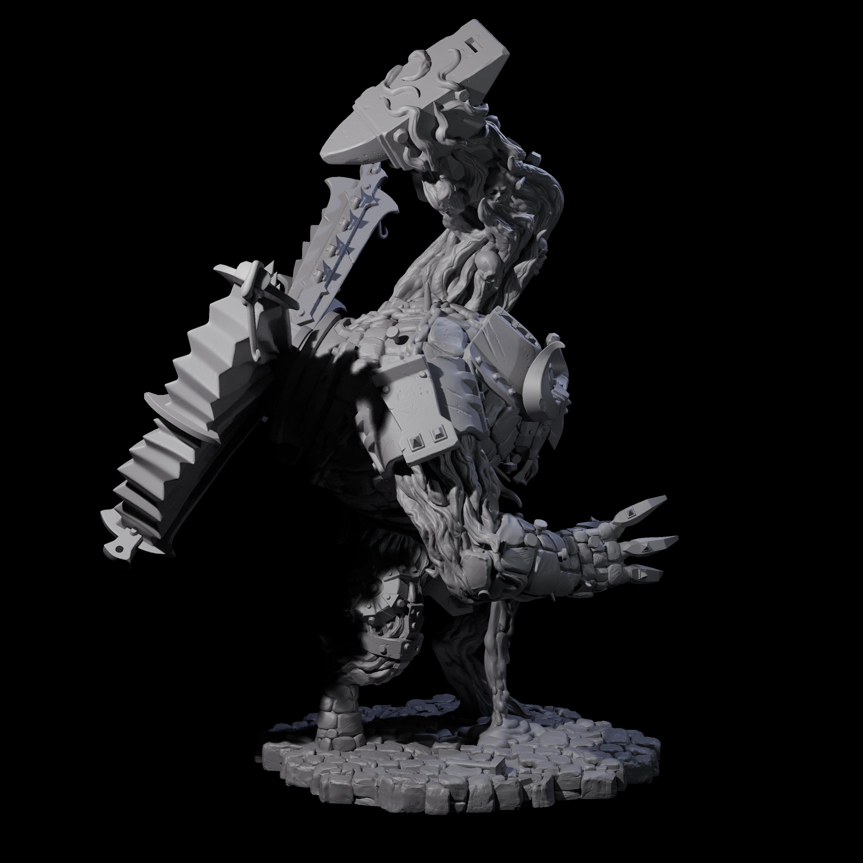 Molten Metal Golem B Miniature for Dungeons and Dragons, Pathfinder or other TTRPGs