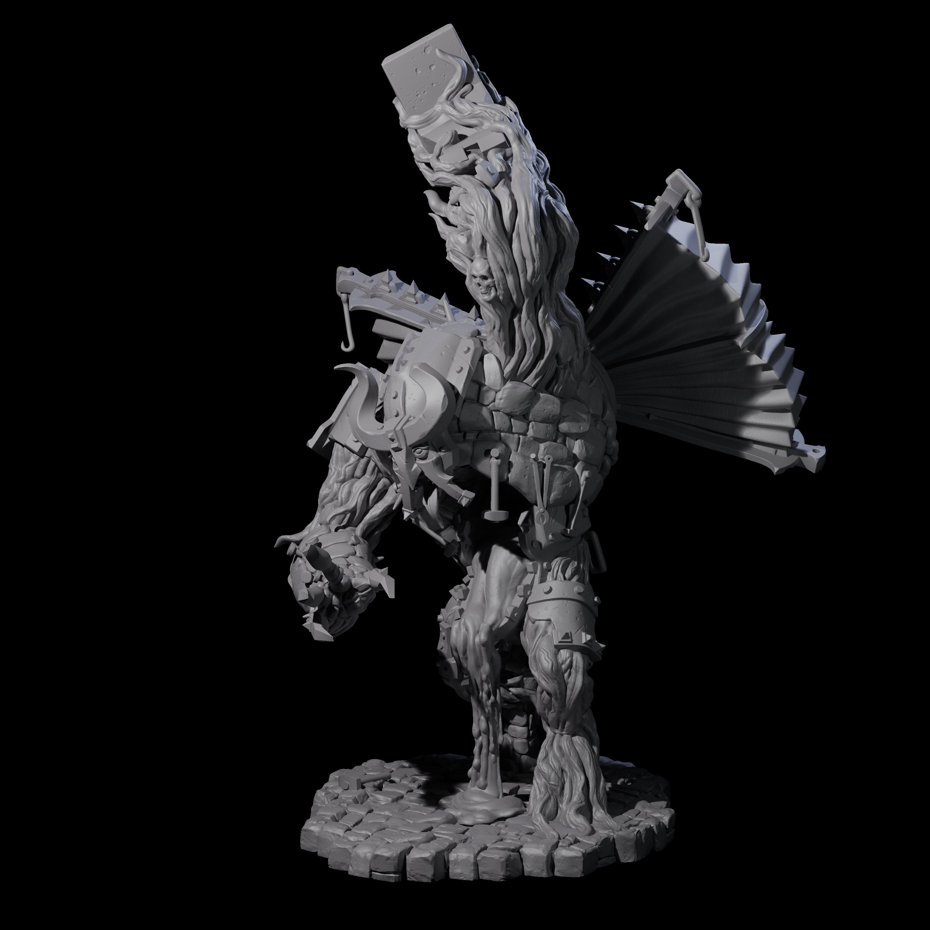 Molten Metal Golem B Miniature for Dungeons and Dragons, Pathfinder or other TTRPGs