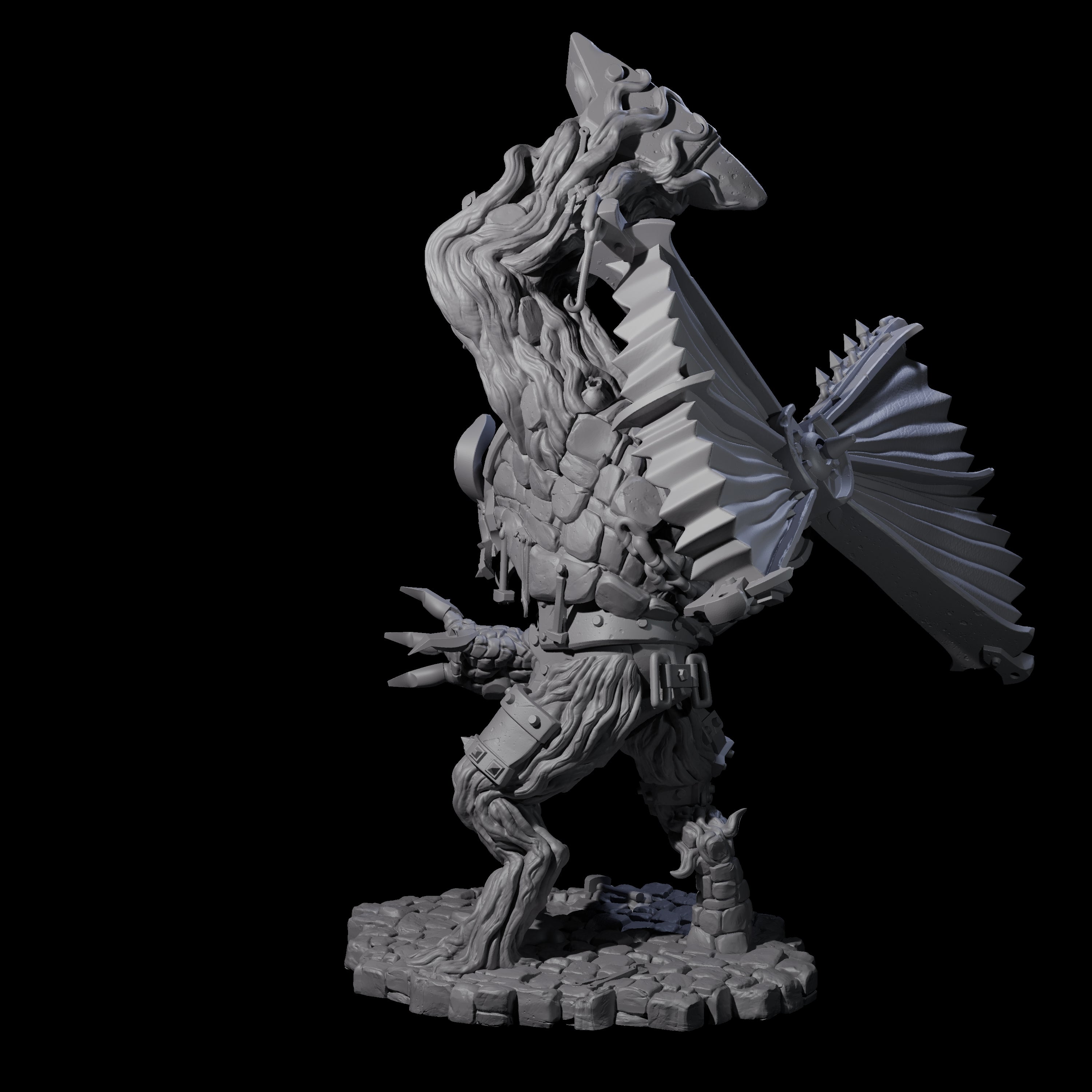 Molten Metal Golem B Miniature for Dungeons and Dragons, Pathfinder or other TTRPGs