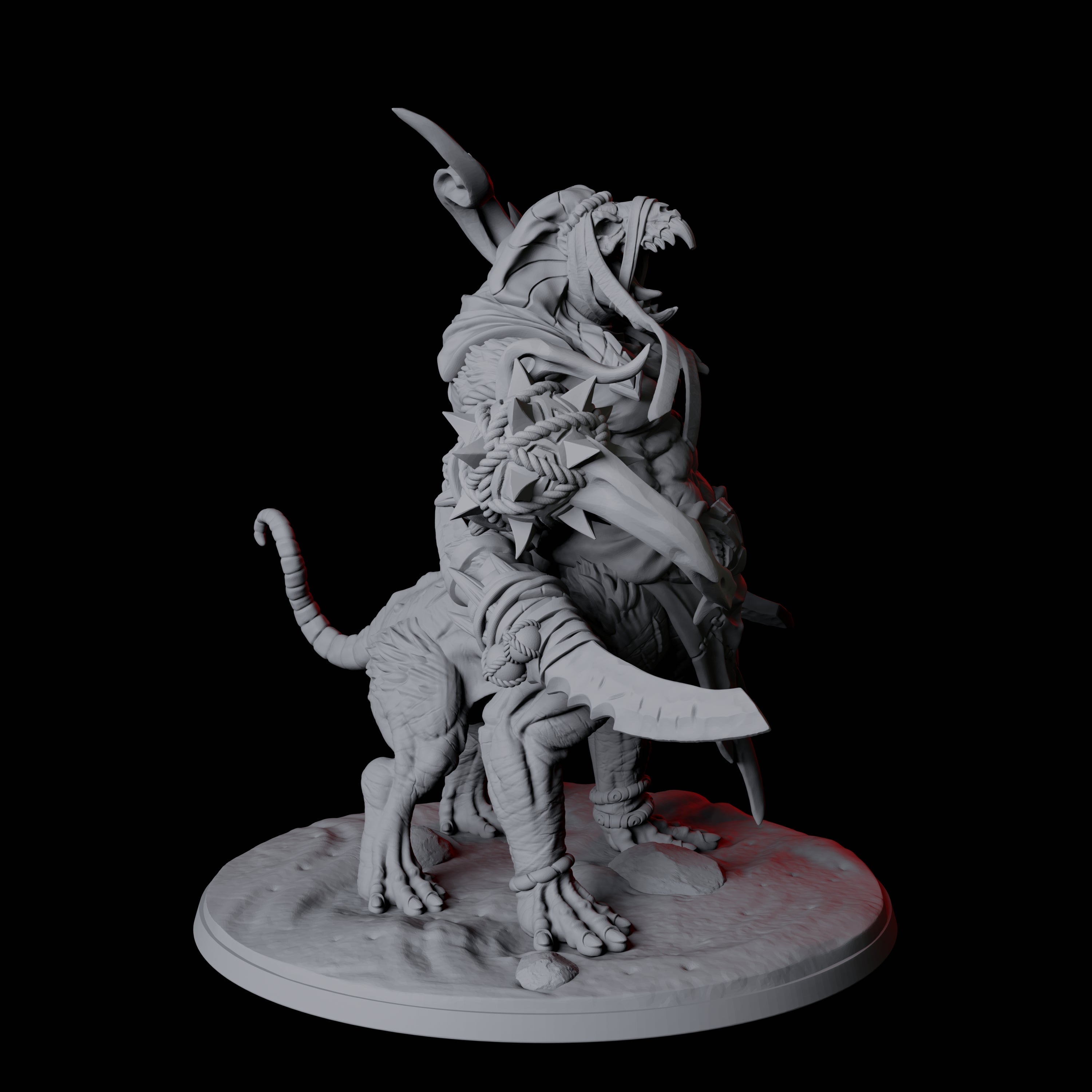 Monstrous Ratfolk Abomination Miniature for Dungeons and Dragons, Pathfinder or other TTRPGs
