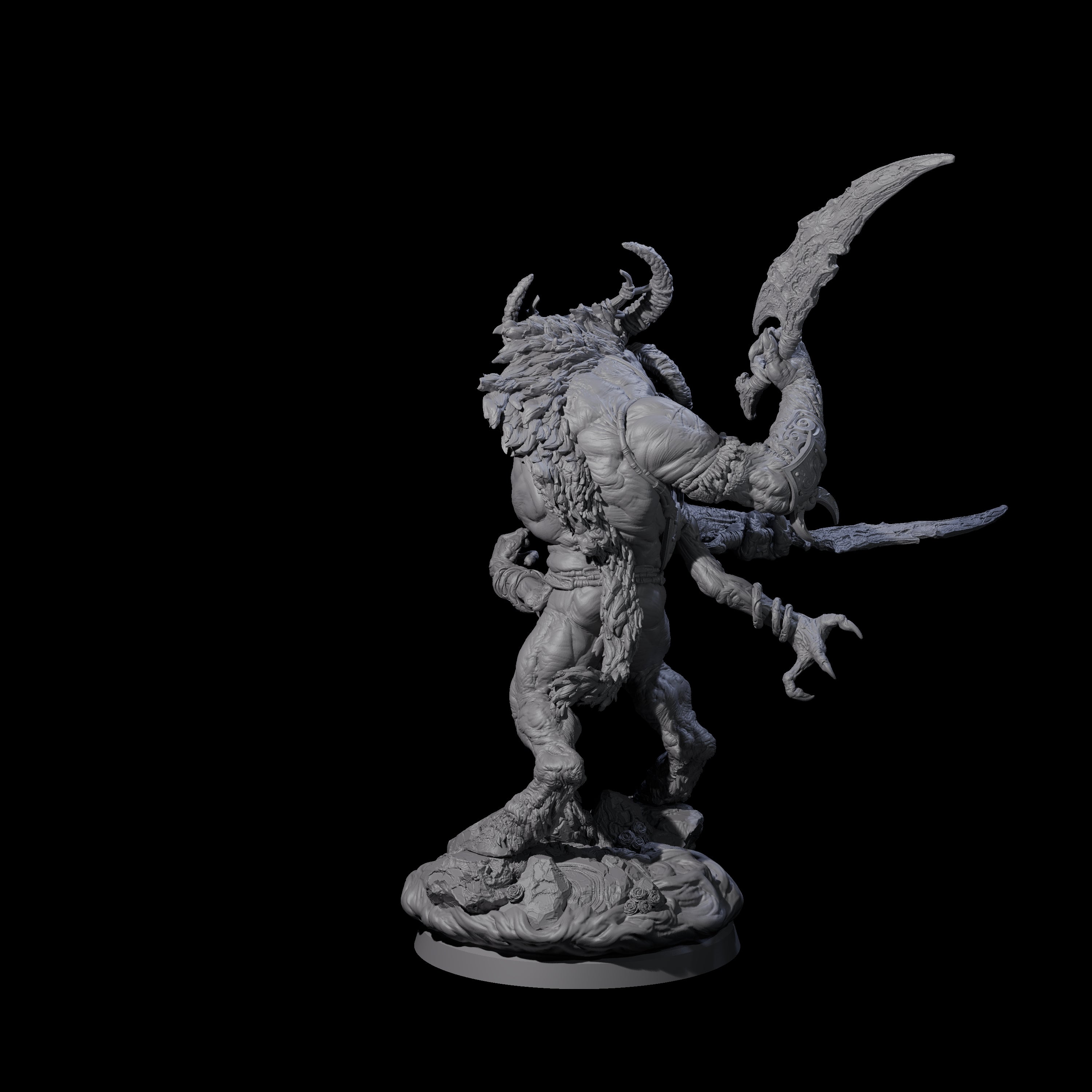 Moon Workshipping Minotaur D Miniature for Dungeons and Dragons, Pathfinder or other TTRPGs