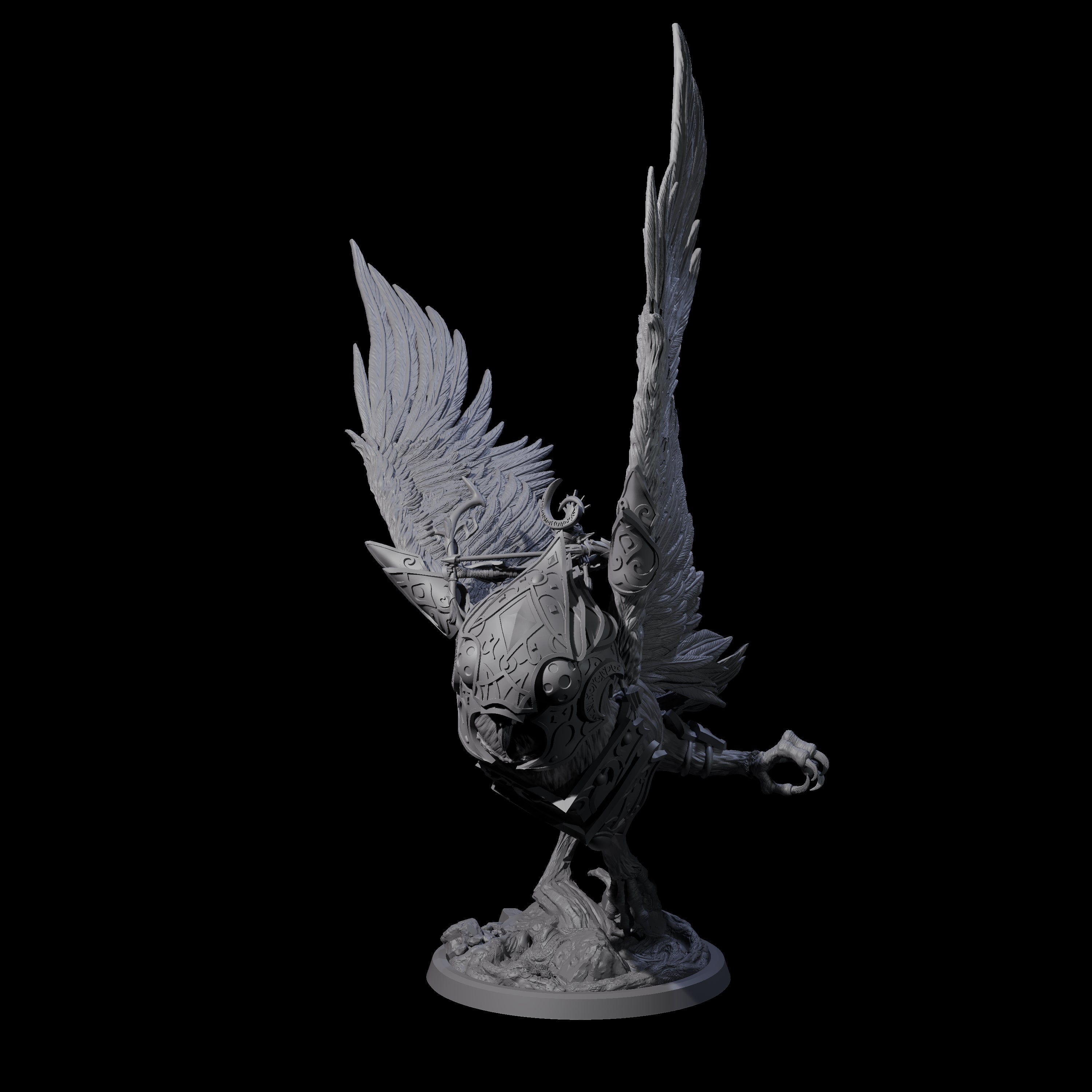 Moon Zealot with Giant Owl B Miniature for Dungeons and Dragons, Pathfinder or other TTRPGs