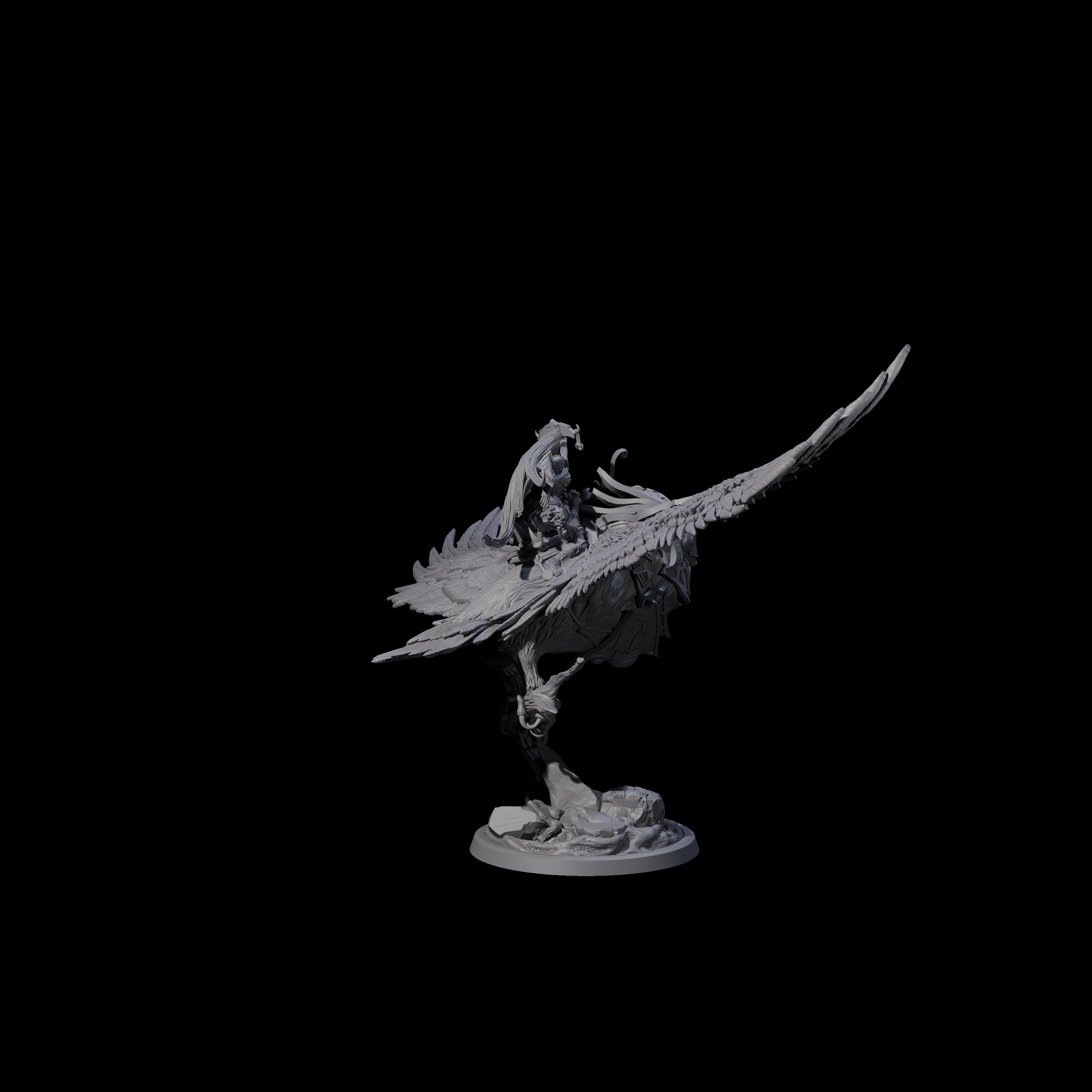 Moon Zealot with Giant Owl C Miniature for Dungeons and Dragons, Pathfinder or other TTRPGs
