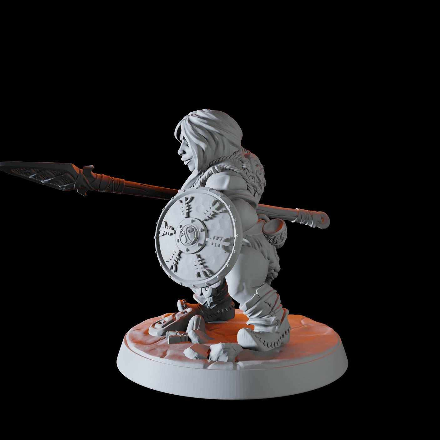 Mountain Dwarf D Miniature for Dungeons and Dragons, Pathfinder or other TTRPGs