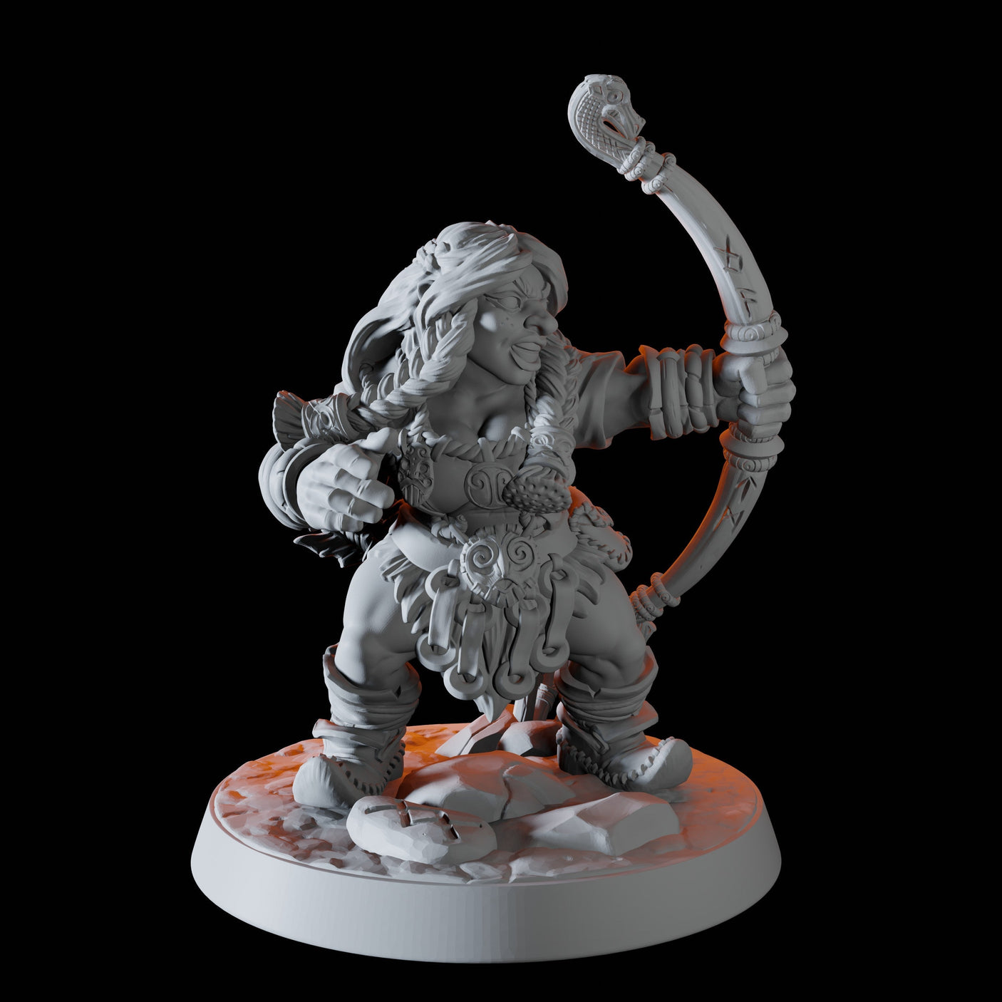 Mountain Dwarf F Miniature for Dungeons and Dragons, Pathfinder or other TTRPGs