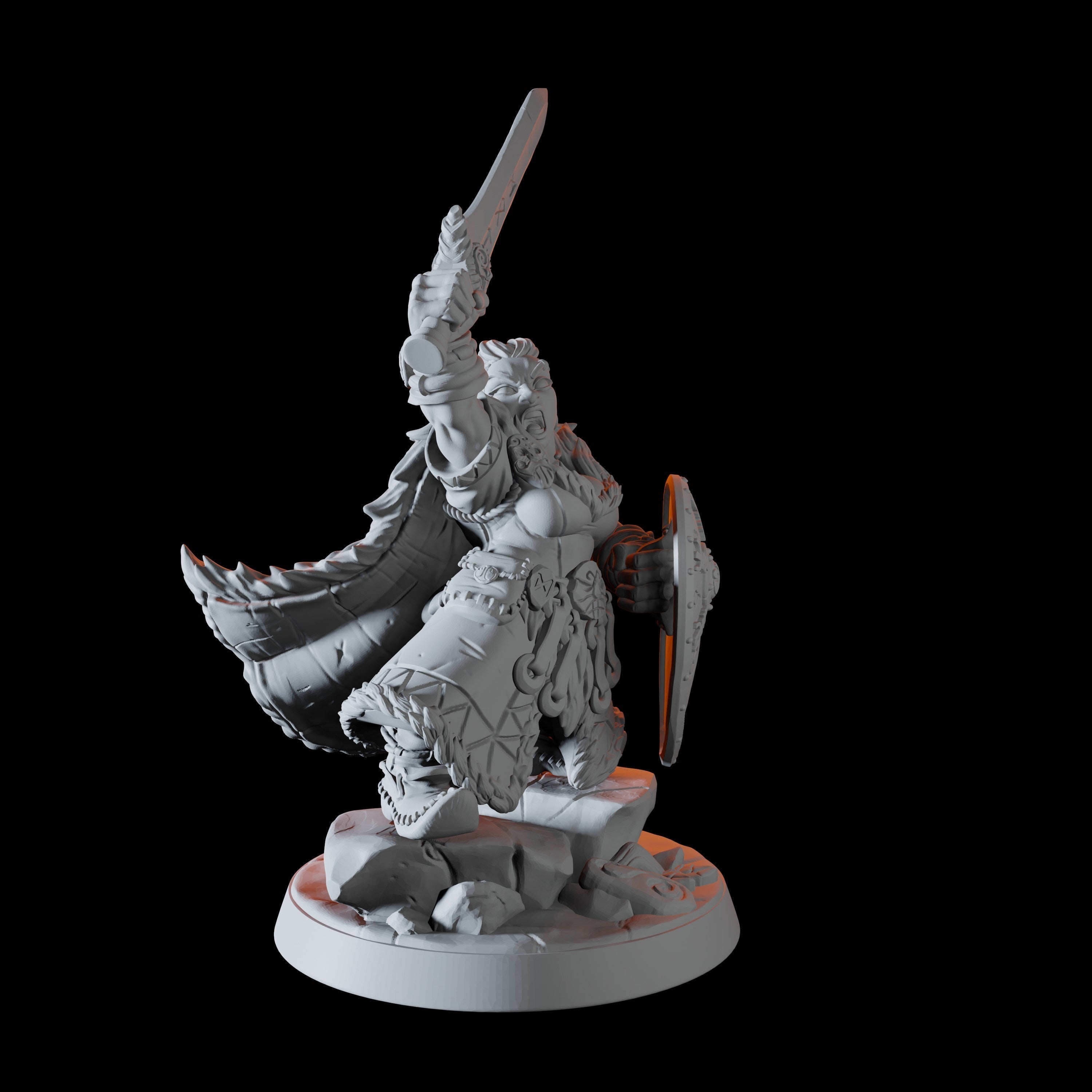 Mountain Dwarf Queen Miniature for Dungeons and Dragons, Pathfinder or other TTRPGs