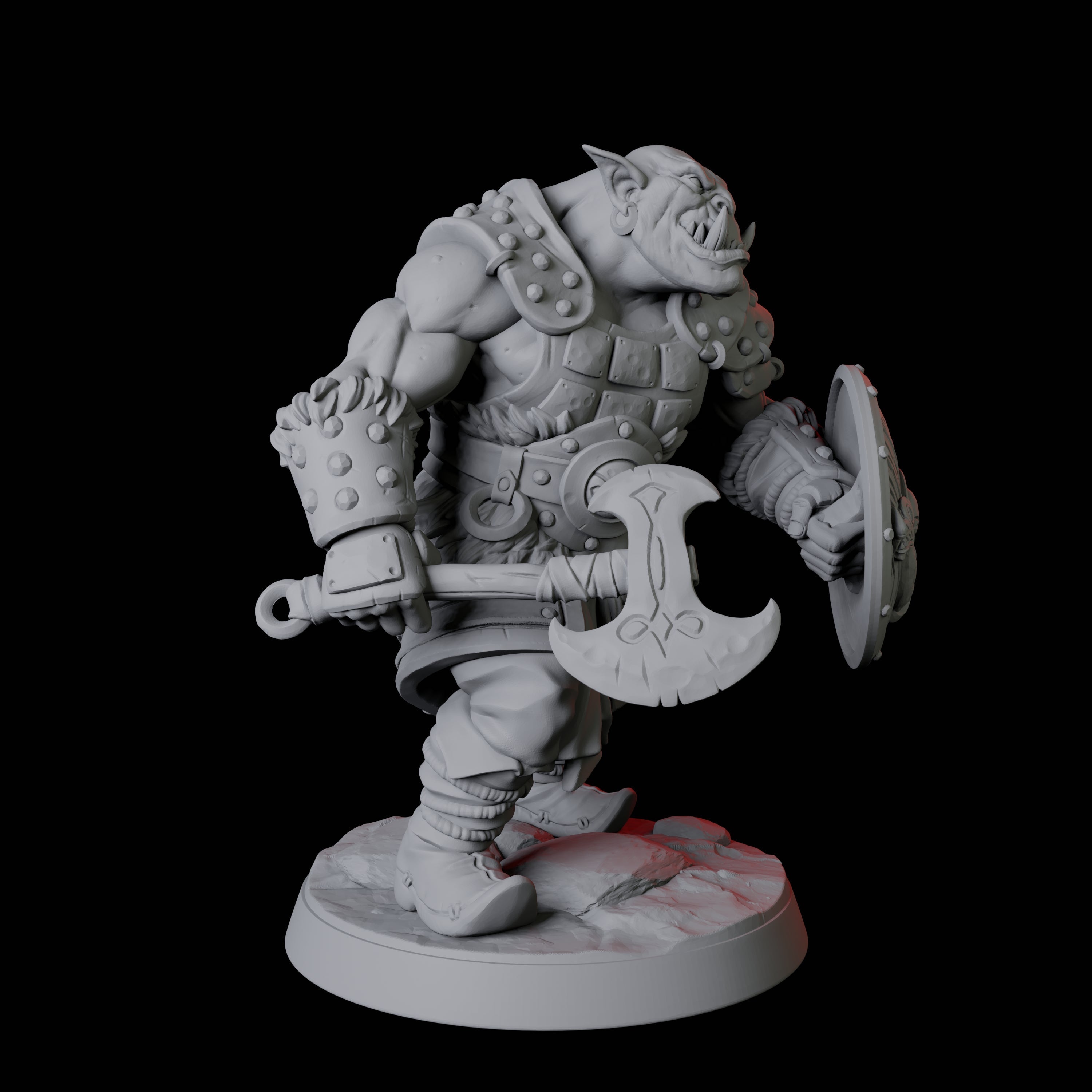 Mountain Orc Warrior A Miniature for Dungeons and Dragons, Pathfinder or other TTRPGs