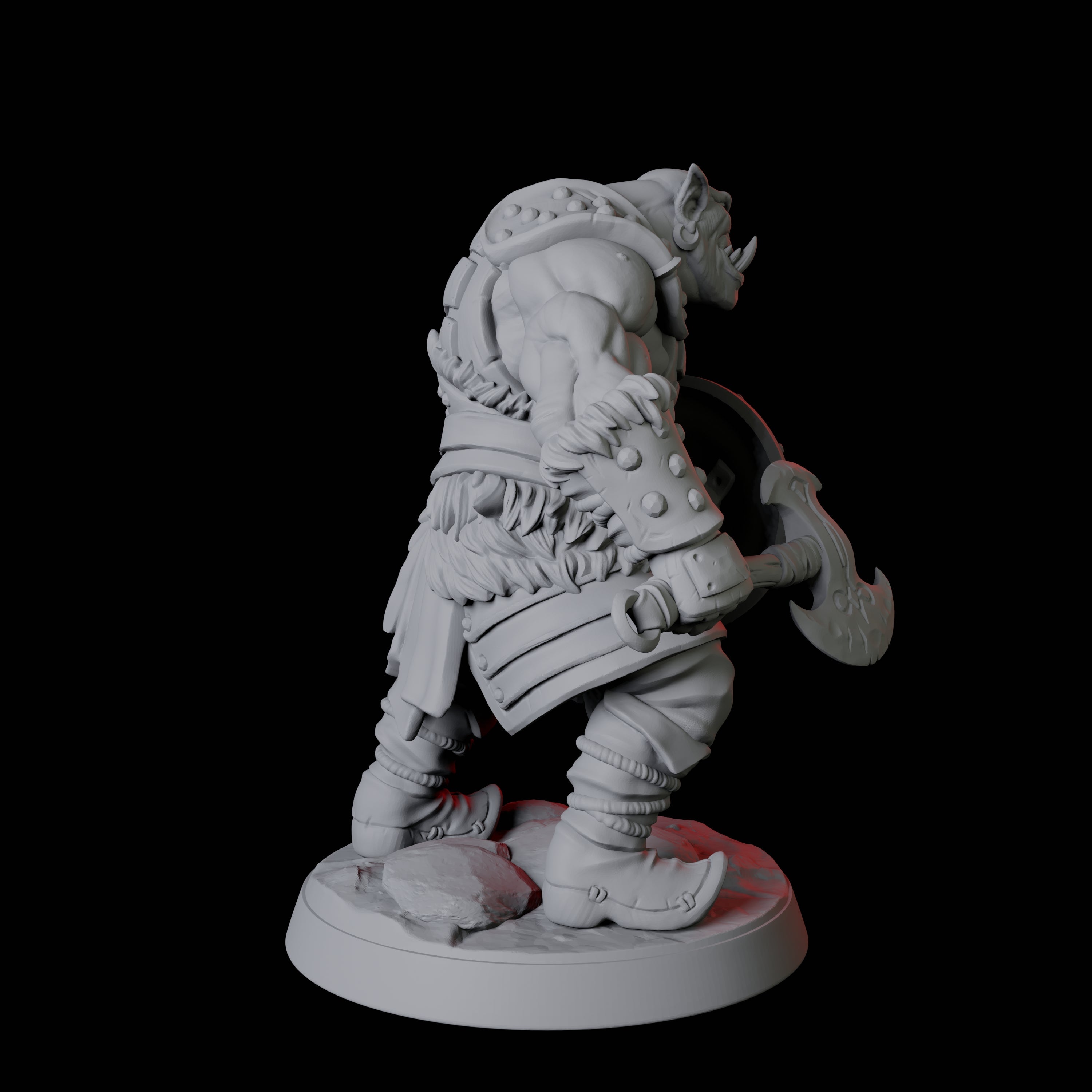 Mountain Orc Warrior A Miniature for Dungeons and Dragons, Pathfinder or other TTRPGs