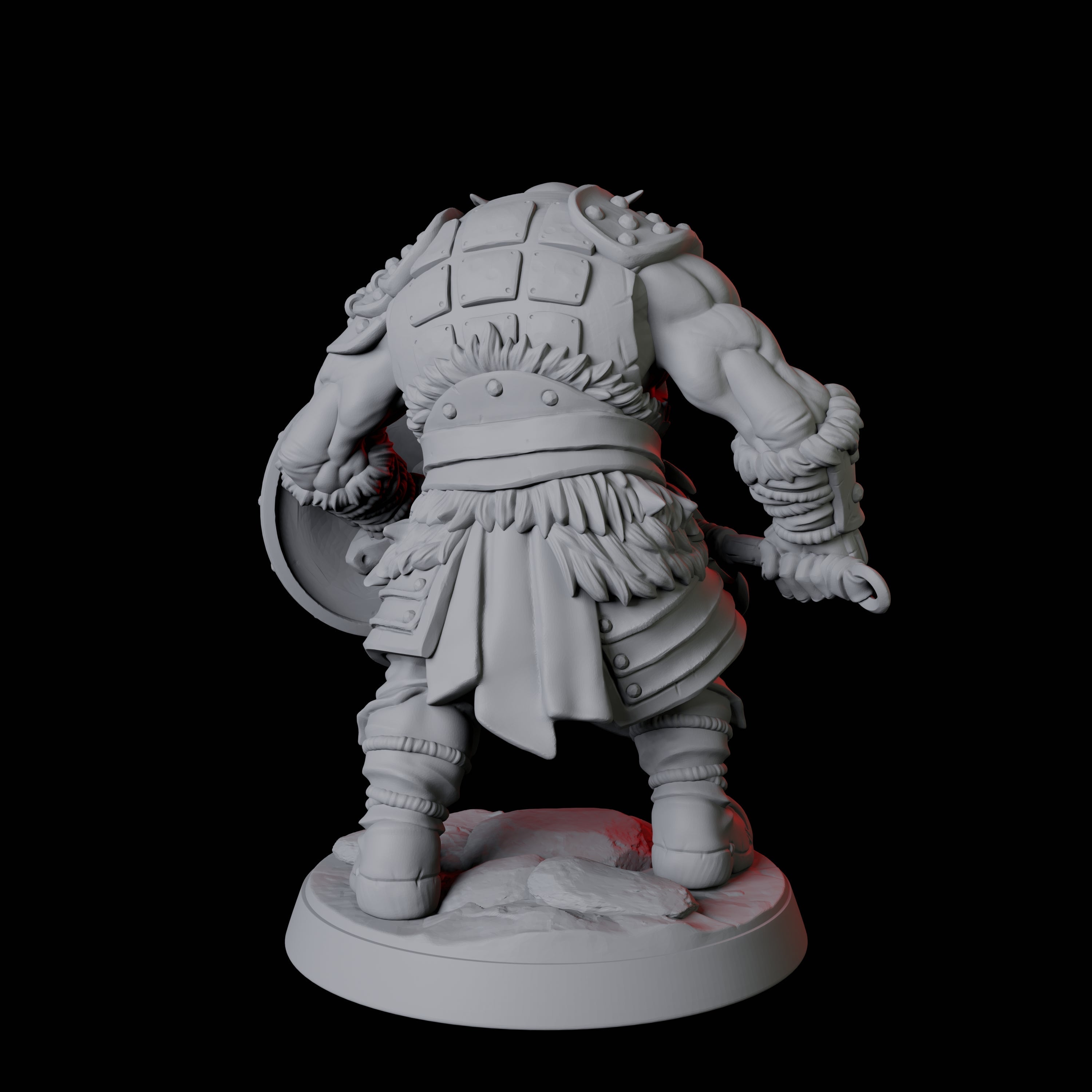 Mountain Orc Warrior A Miniature for Dungeons and Dragons, Pathfinder or other TTRPGs