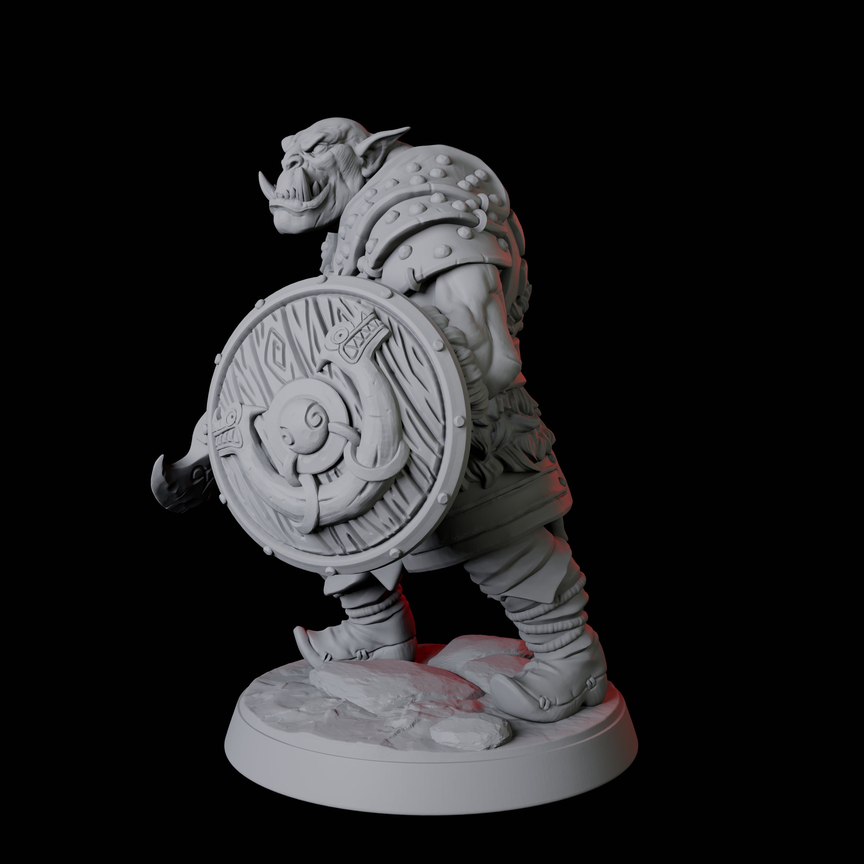 Mountain Orc Warrior A Miniature for Dungeons and Dragons, Pathfinder or other TTRPGs