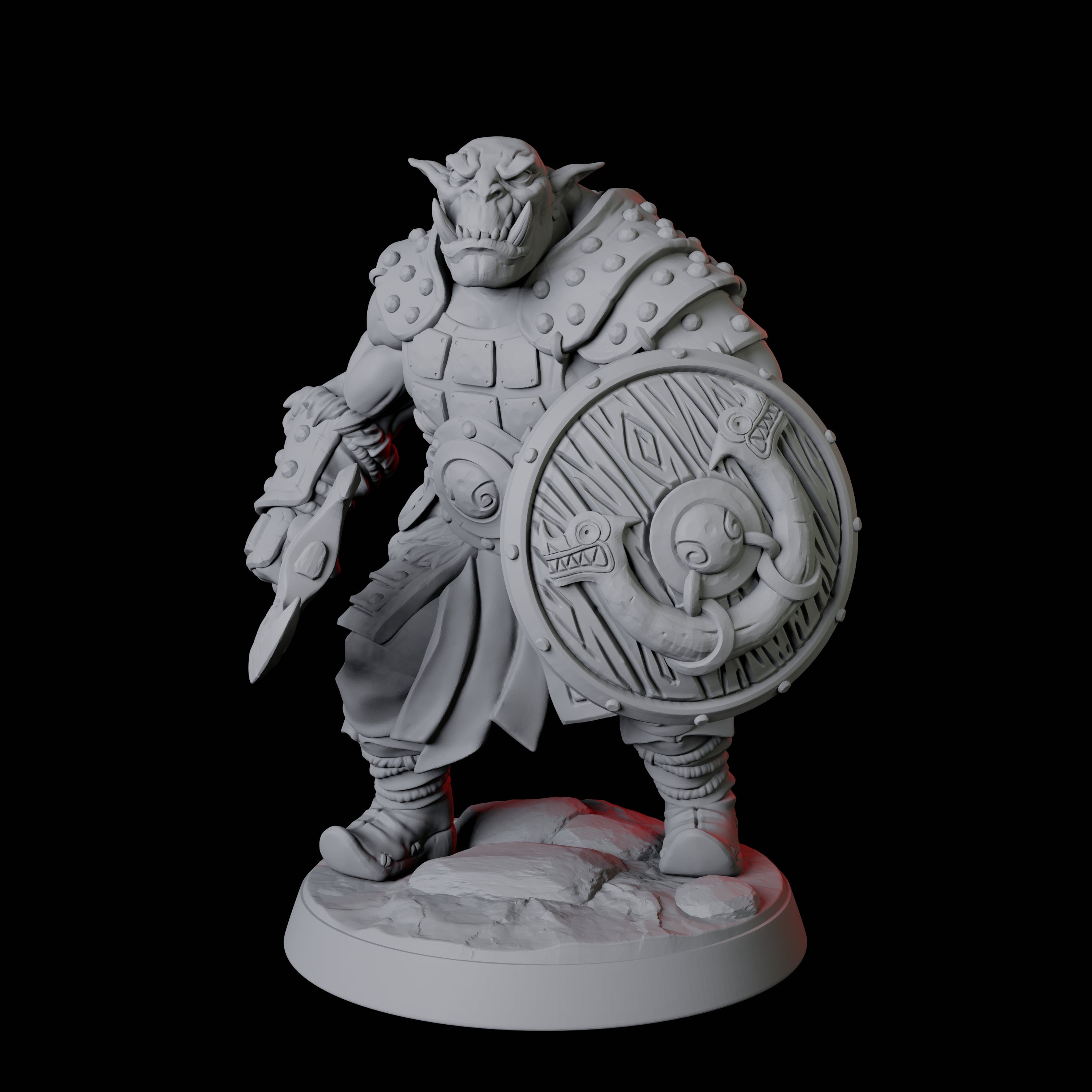Mountain Orc Warrior A Miniature for Dungeons and Dragons, Pathfinder or other TTRPGs
