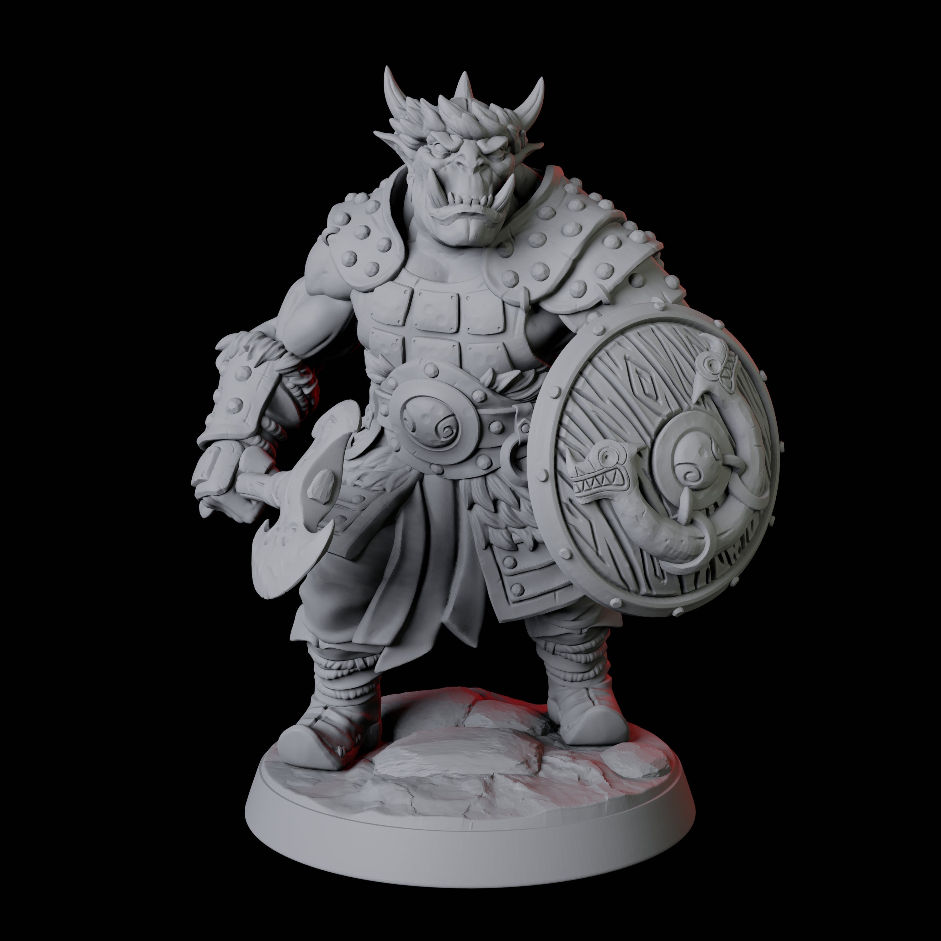 Mountain Orc Warrior A Miniature for Dungeons and Dragons, Pathfinder or other TTRPGs