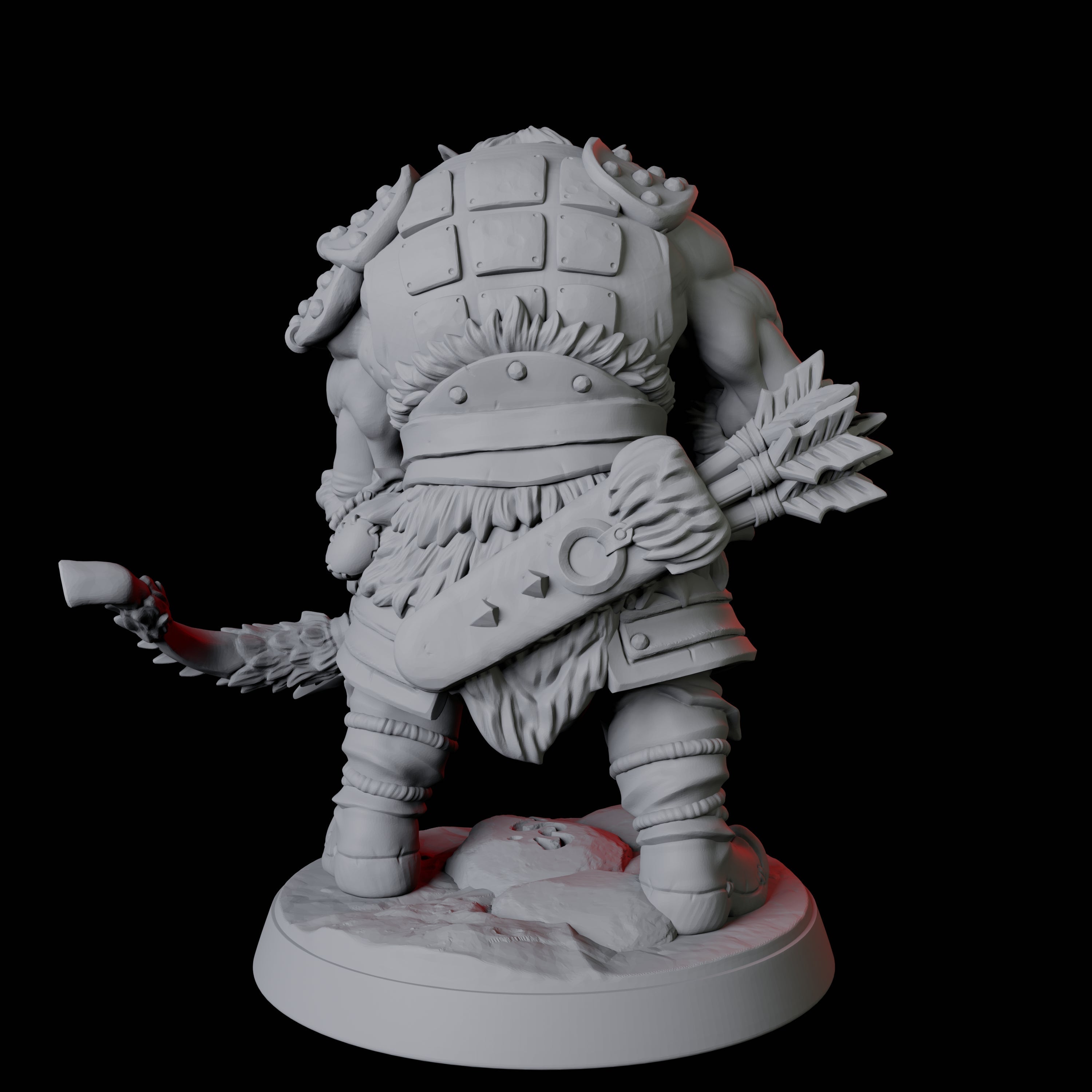 Mountain Orc Warrior B Miniature for Dungeons and Dragons, Pathfinder or other TTRPGs