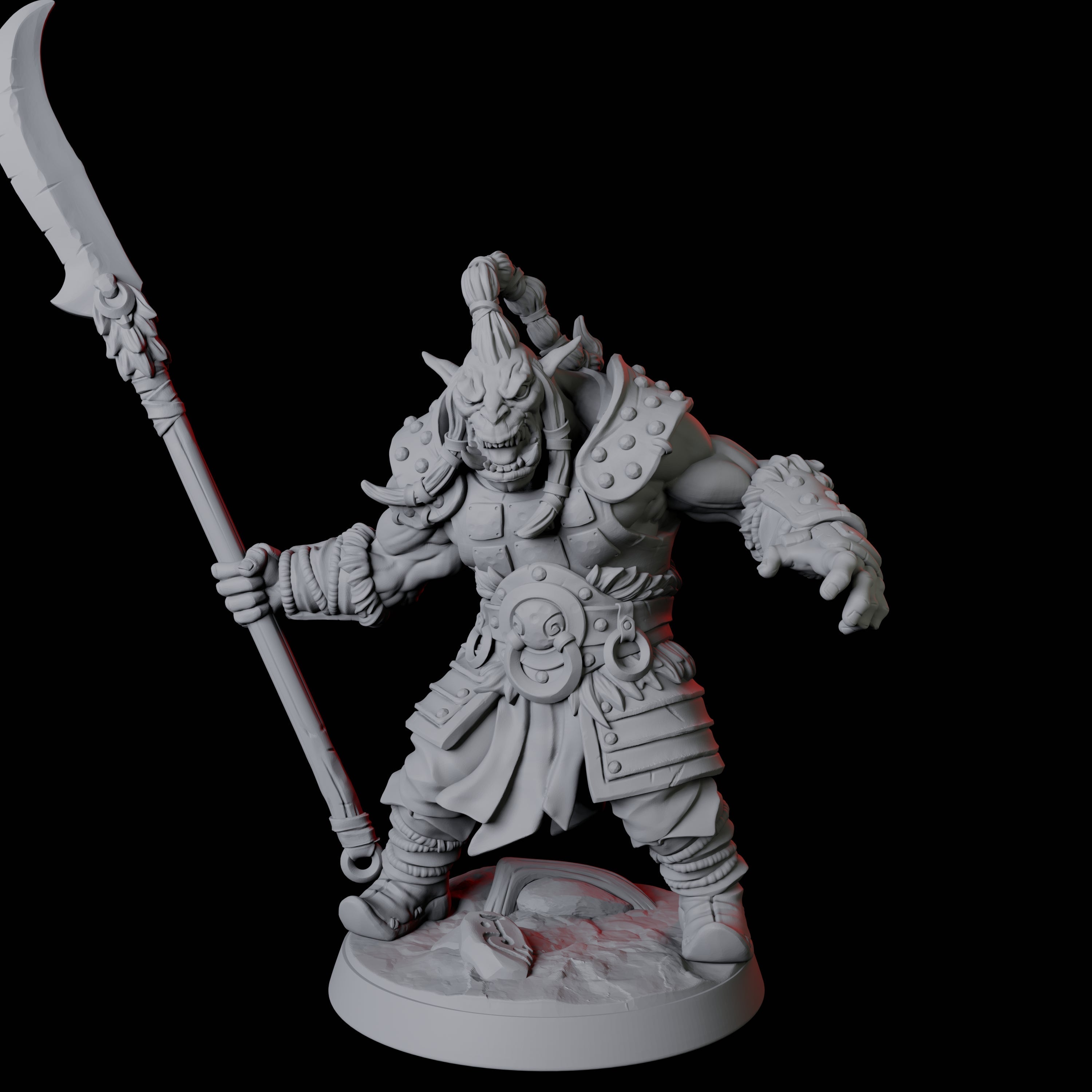 Mountain Orc Warrior C Miniature for Dungeons and Dragons, Pathfinder or other TTRPGs