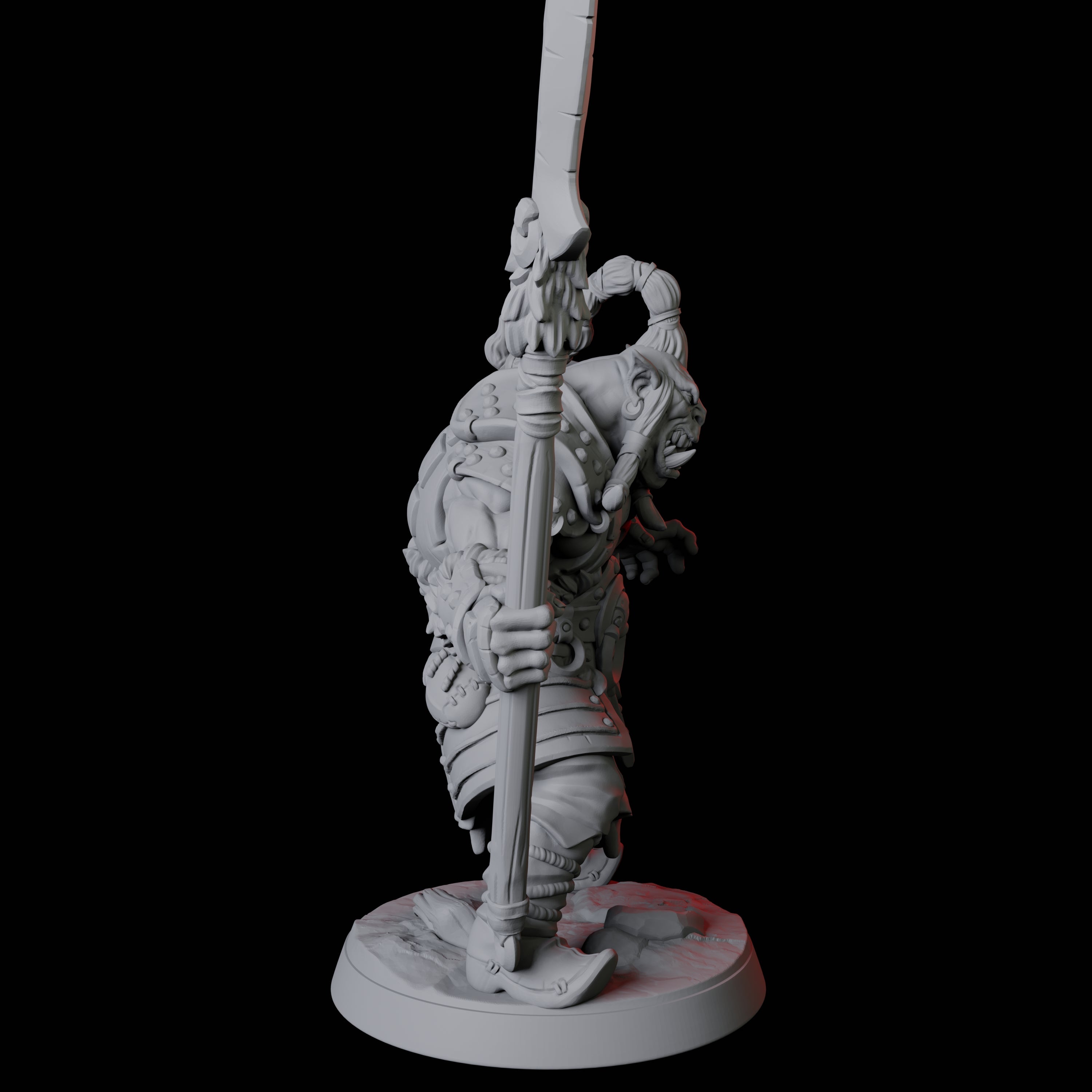 Mountain Orc Warrior C Miniature for Dungeons and Dragons, Pathfinder or other TTRPGs