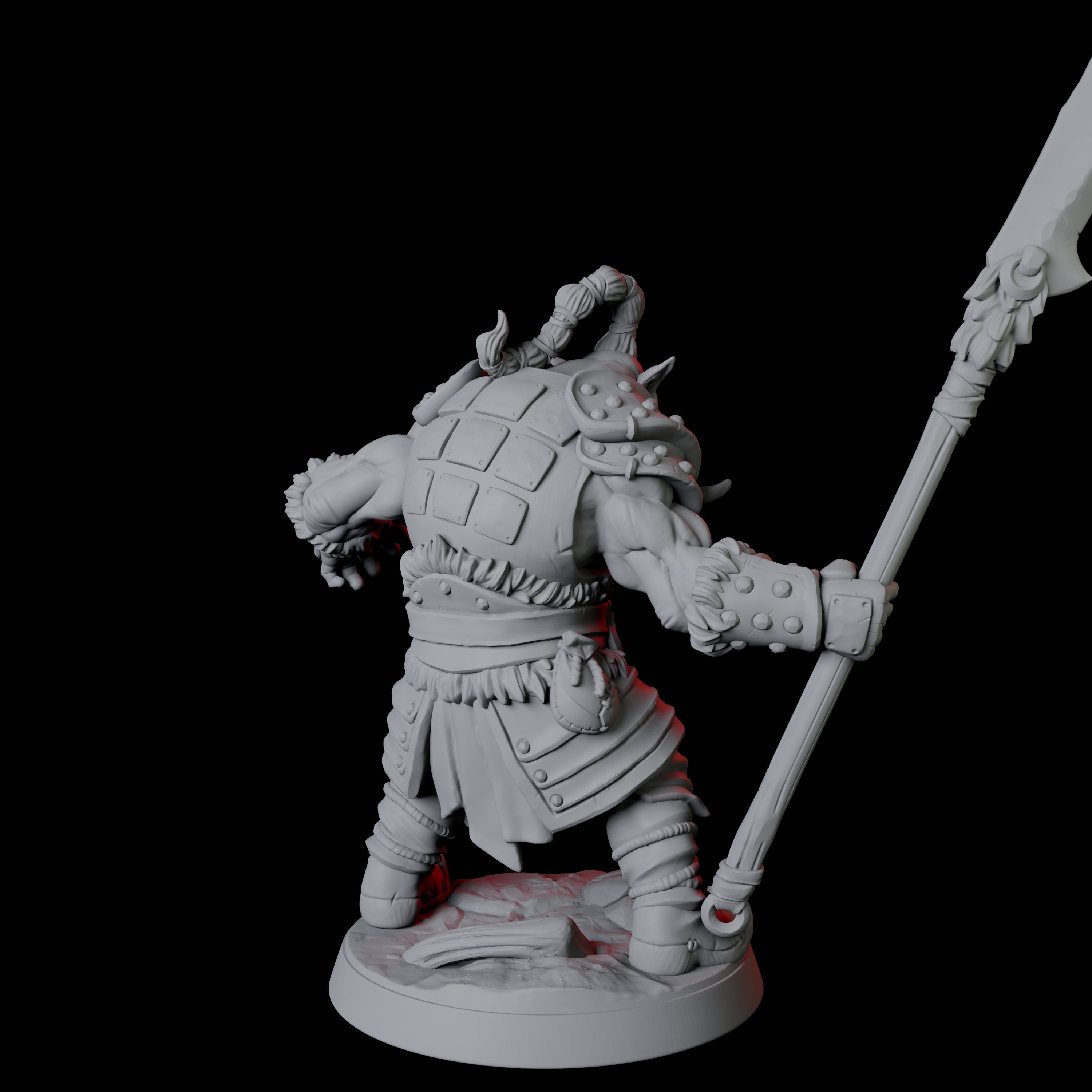Mountain Orc Warrior C Miniature for Dungeons and Dragons, Pathfinder or other TTRPGs