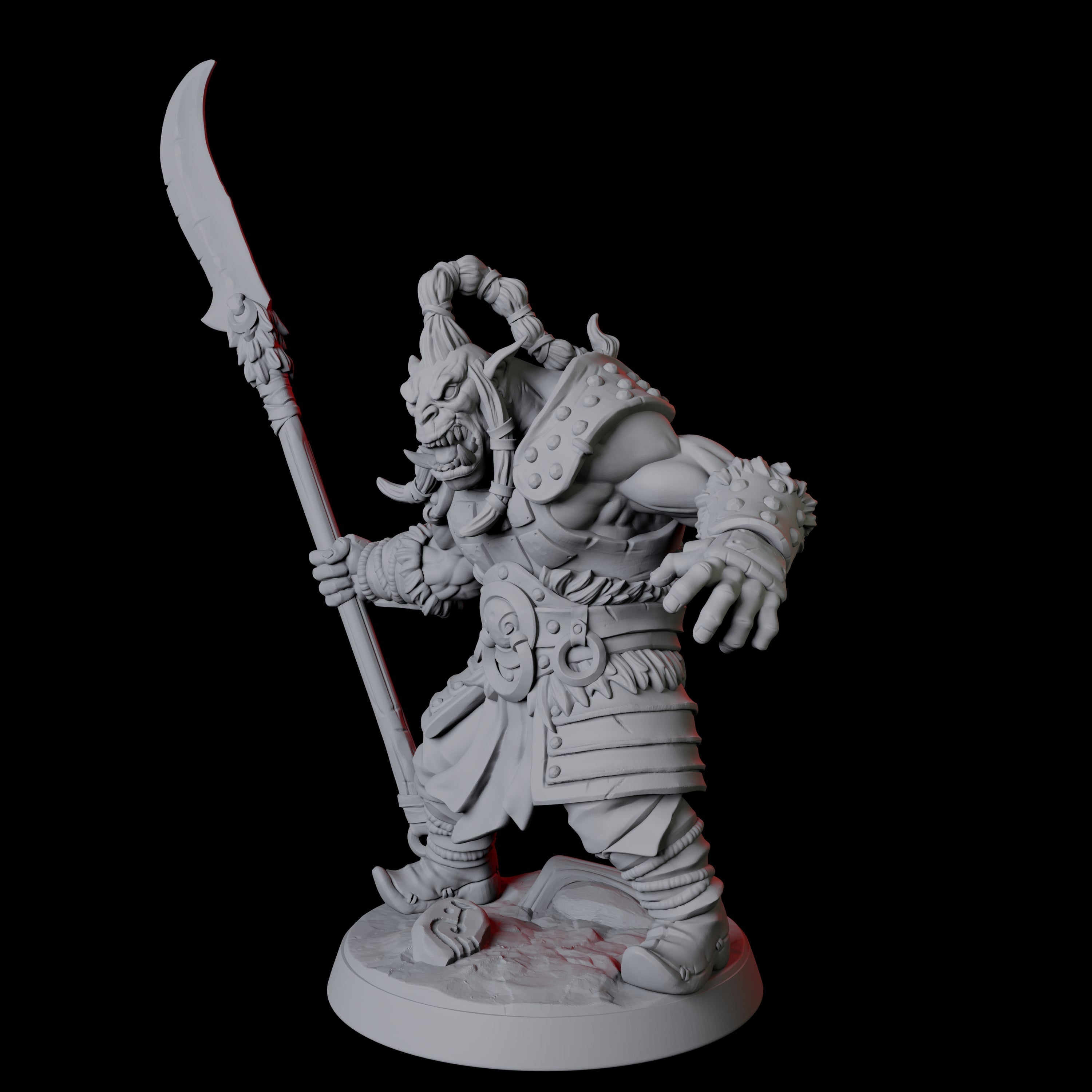 Mountain Orc Warrior C Miniature for Dungeons and Dragons, Pathfinder or other TTRPGs