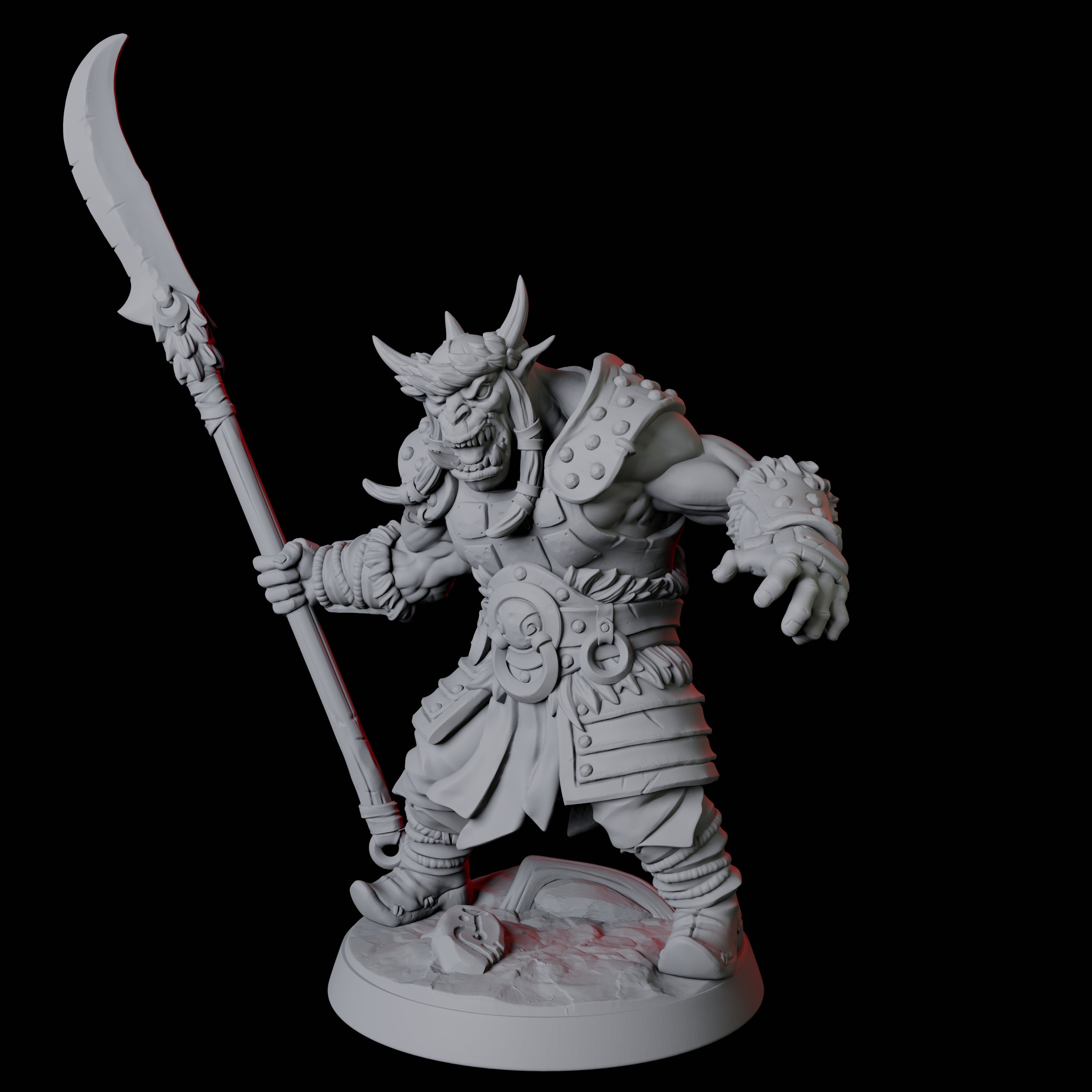 Mountain Orc Warrior C Miniature for Dungeons and Dragons, Pathfinder or other TTRPGs