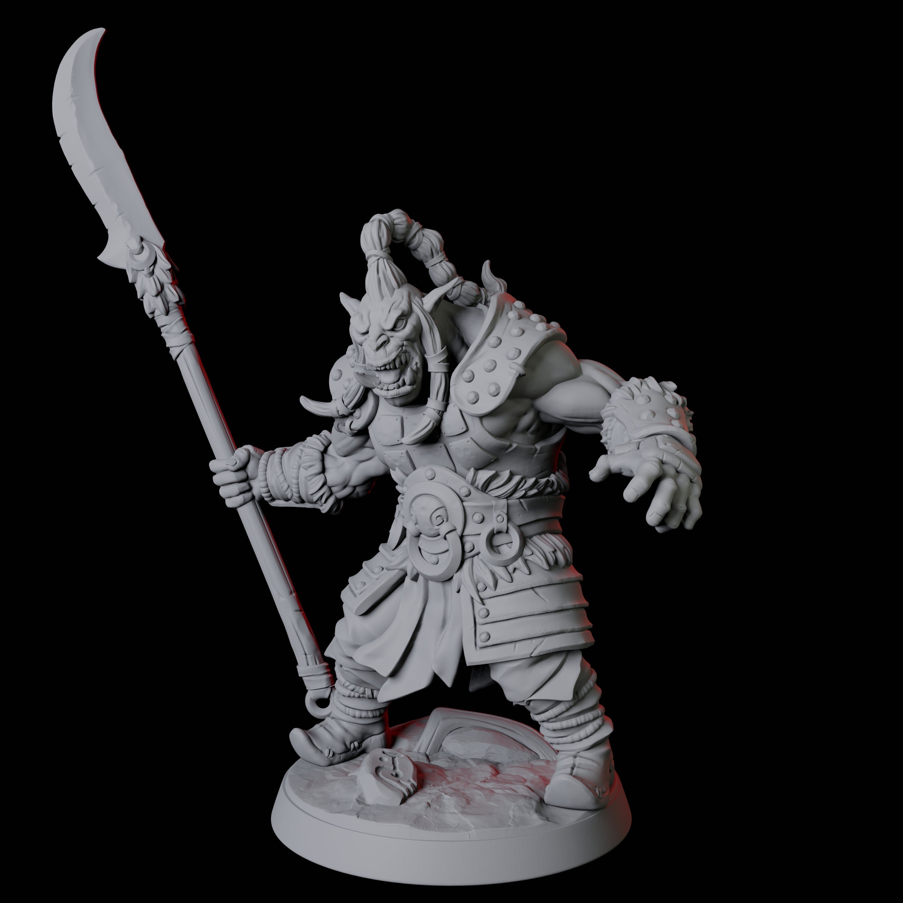 Mountain Orc Warrior C Miniature for Dungeons and Dragons, Pathfinder or other TTRPGs