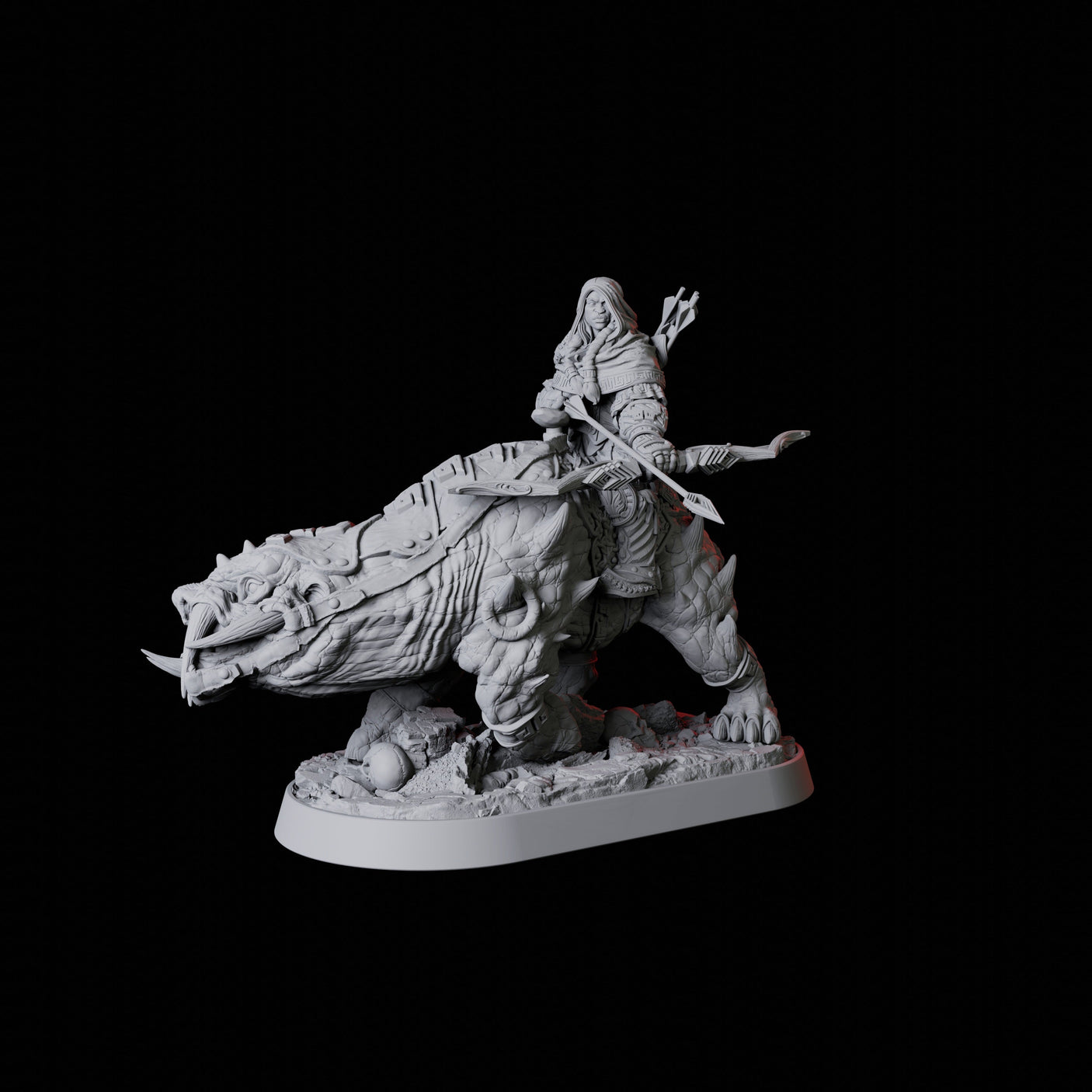 Mounted Rogue Miniature for Dungeons and Dragons, Pathfinder or other TTRPGs