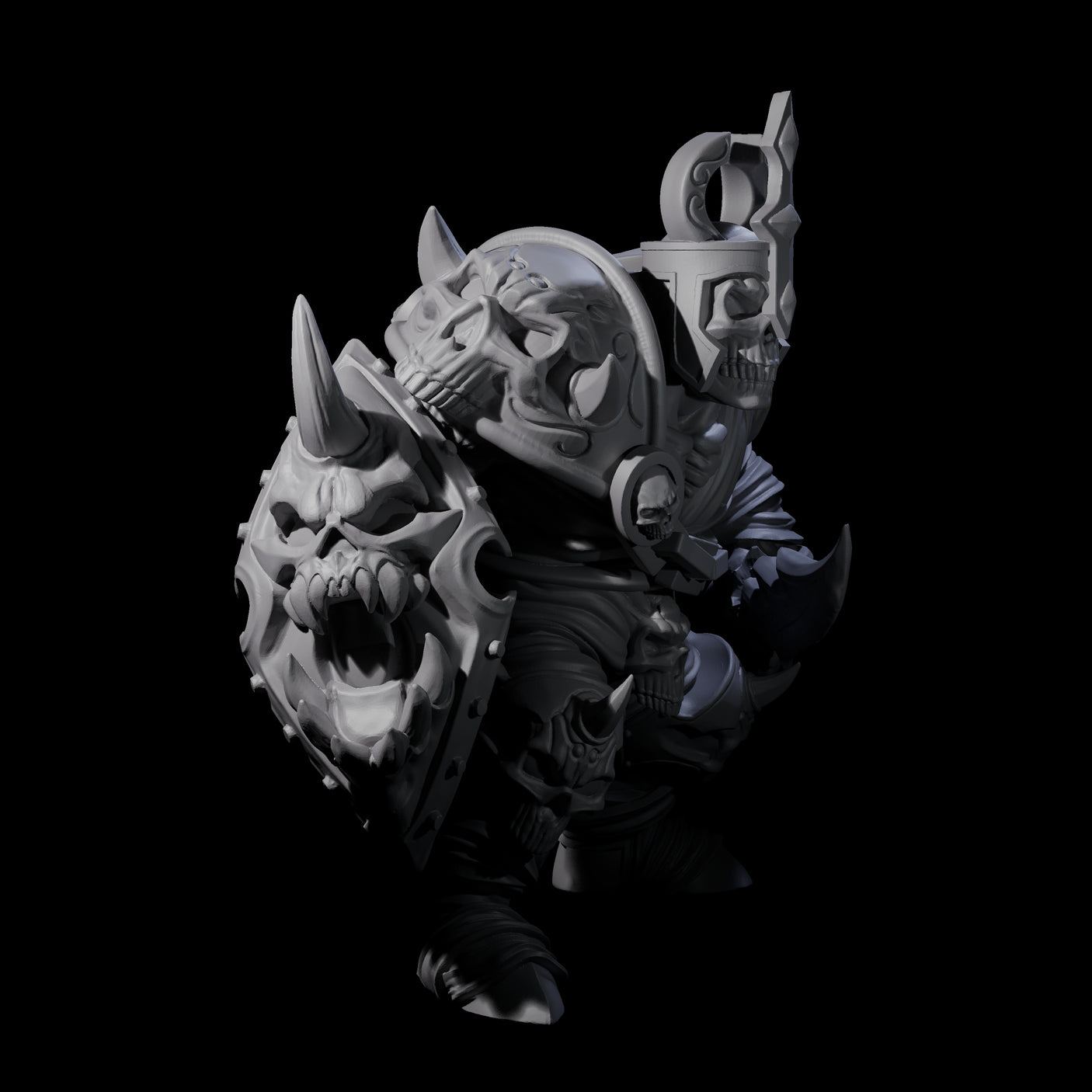 Mummified Ogre King Miniature for Dungeons and Dragons, Pathfinder or other TTRPGs