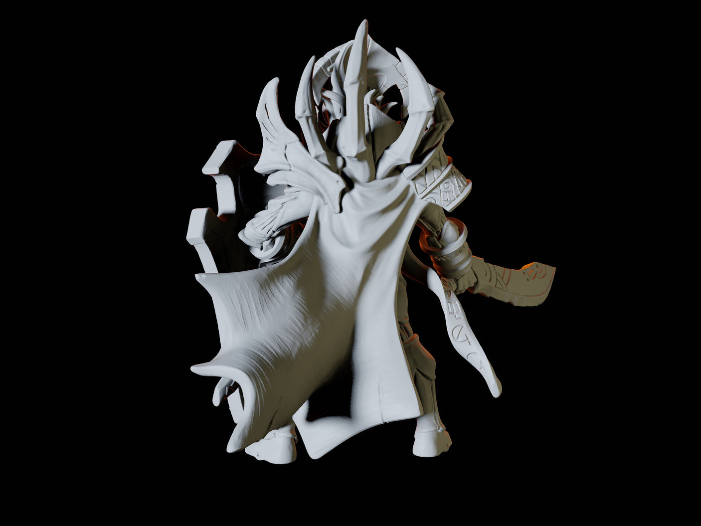 Mummy Lord Miniature for Dungeons and Dragons, Pathfinder or other TTRPGs