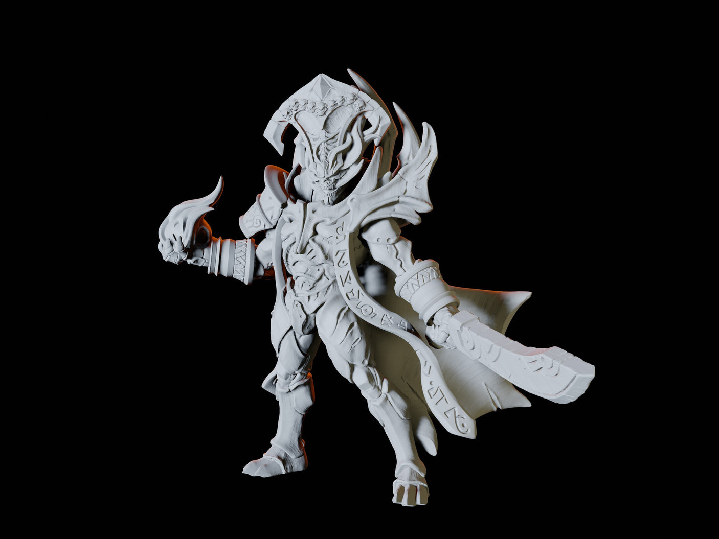 Mummy Lord Miniature for Dungeons and Dragons, Pathfinder or other TTRPGs